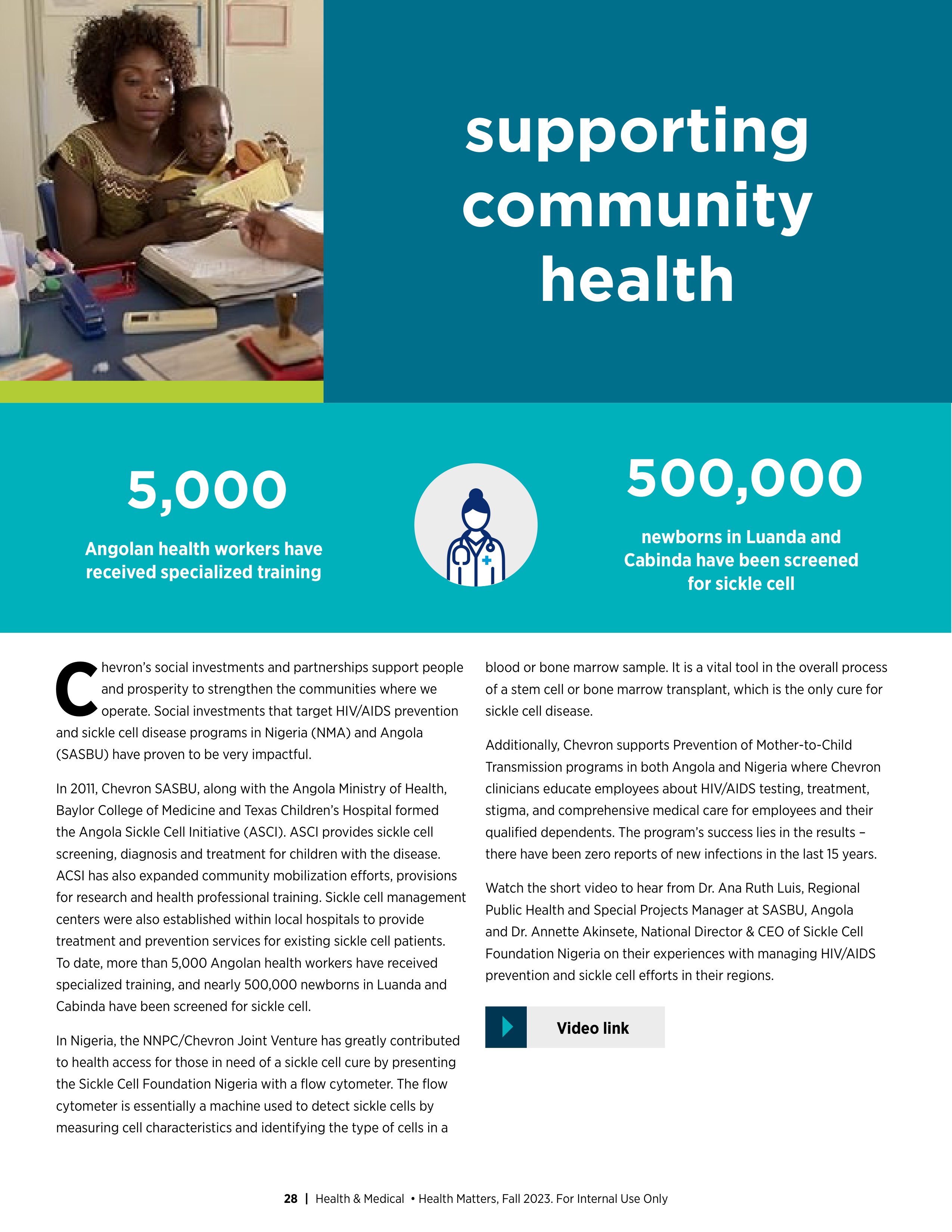 Chevron Health Matters Magazine — page 28