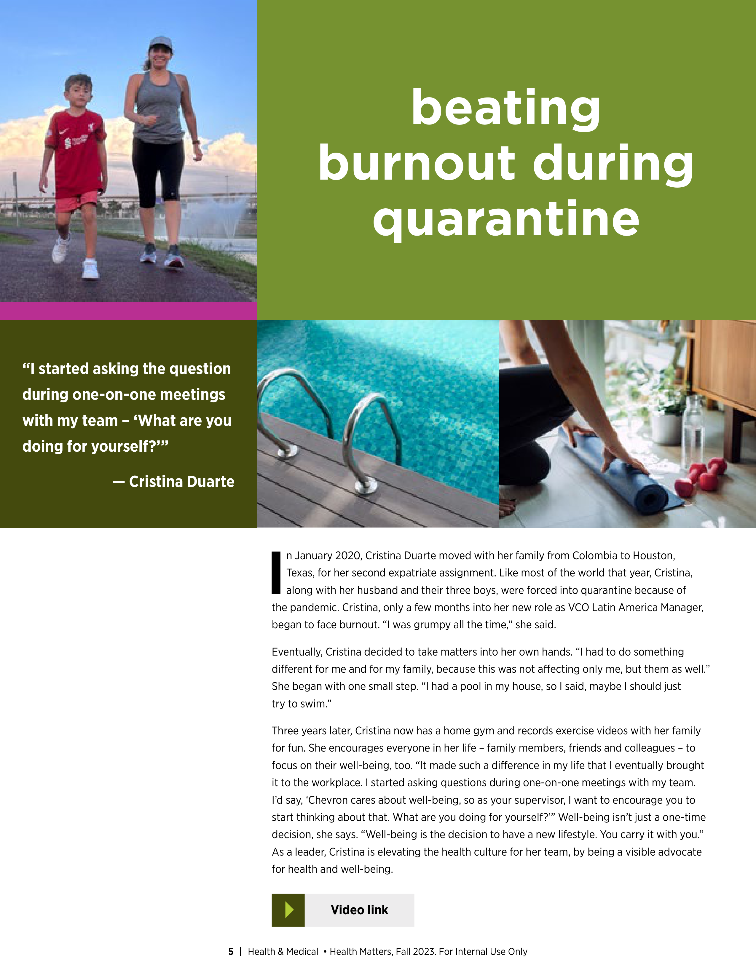 Chevron Health Matters Magazine — page 5