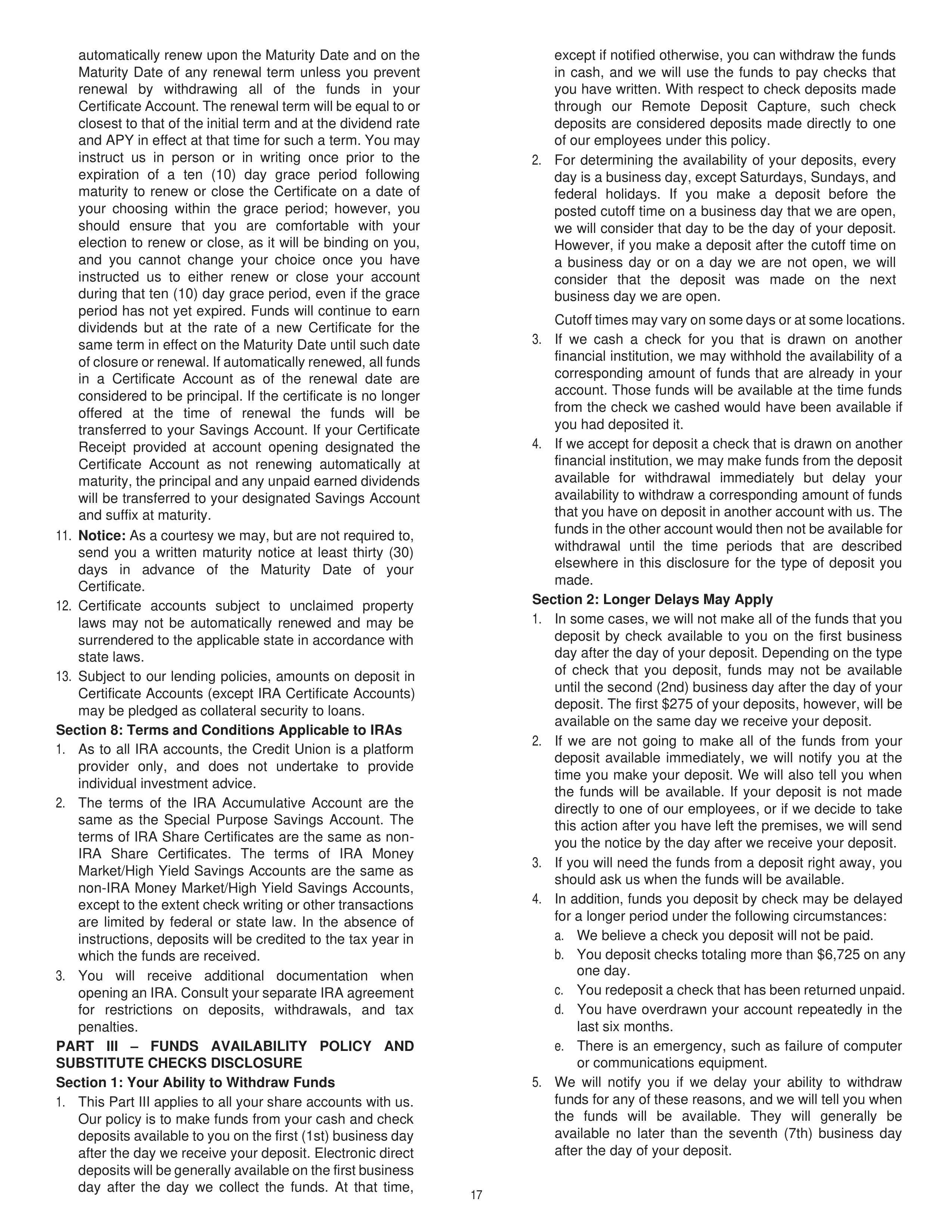 Chevron Master Account Agreement — page 17