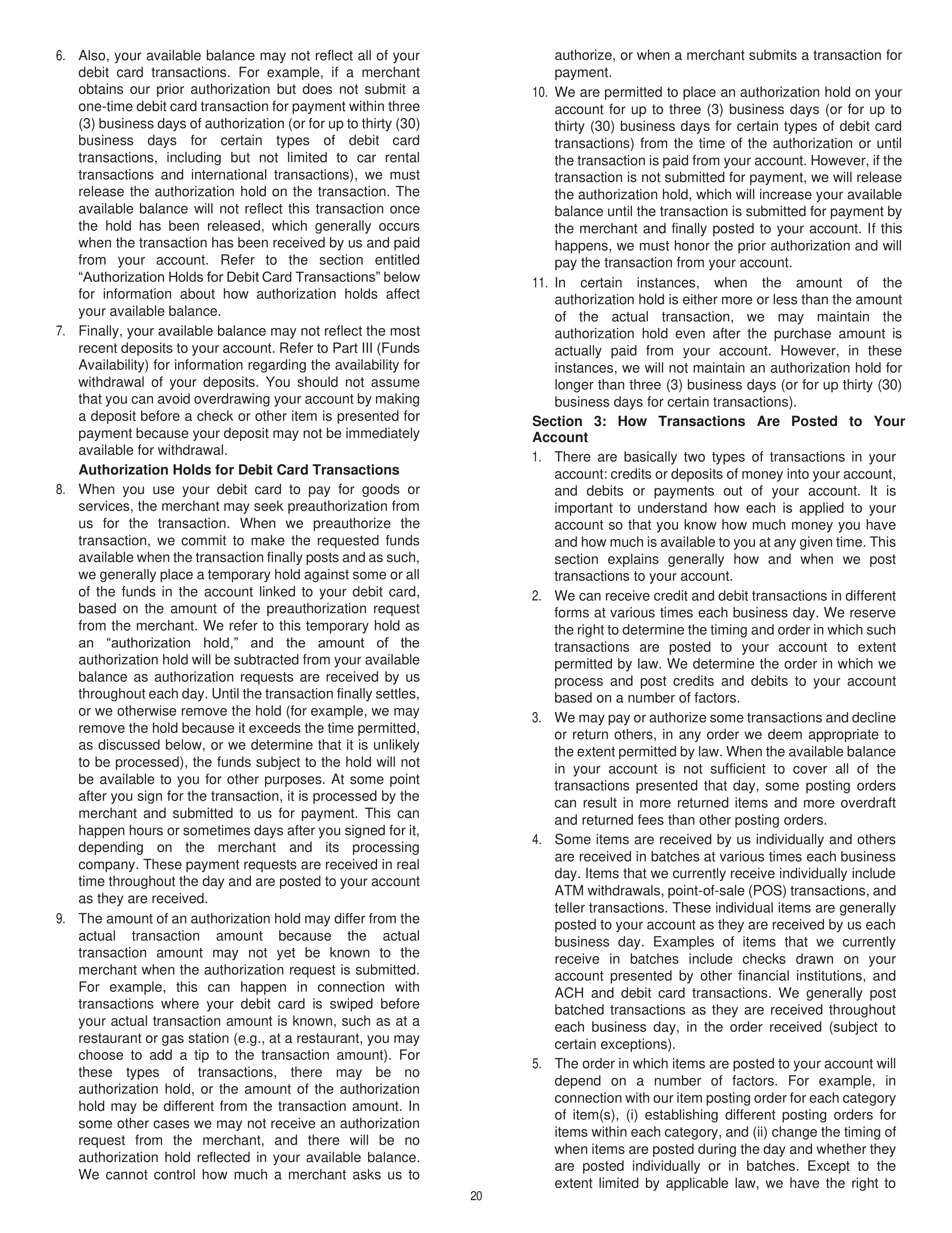 Chevron Master Account Agreement — page 20