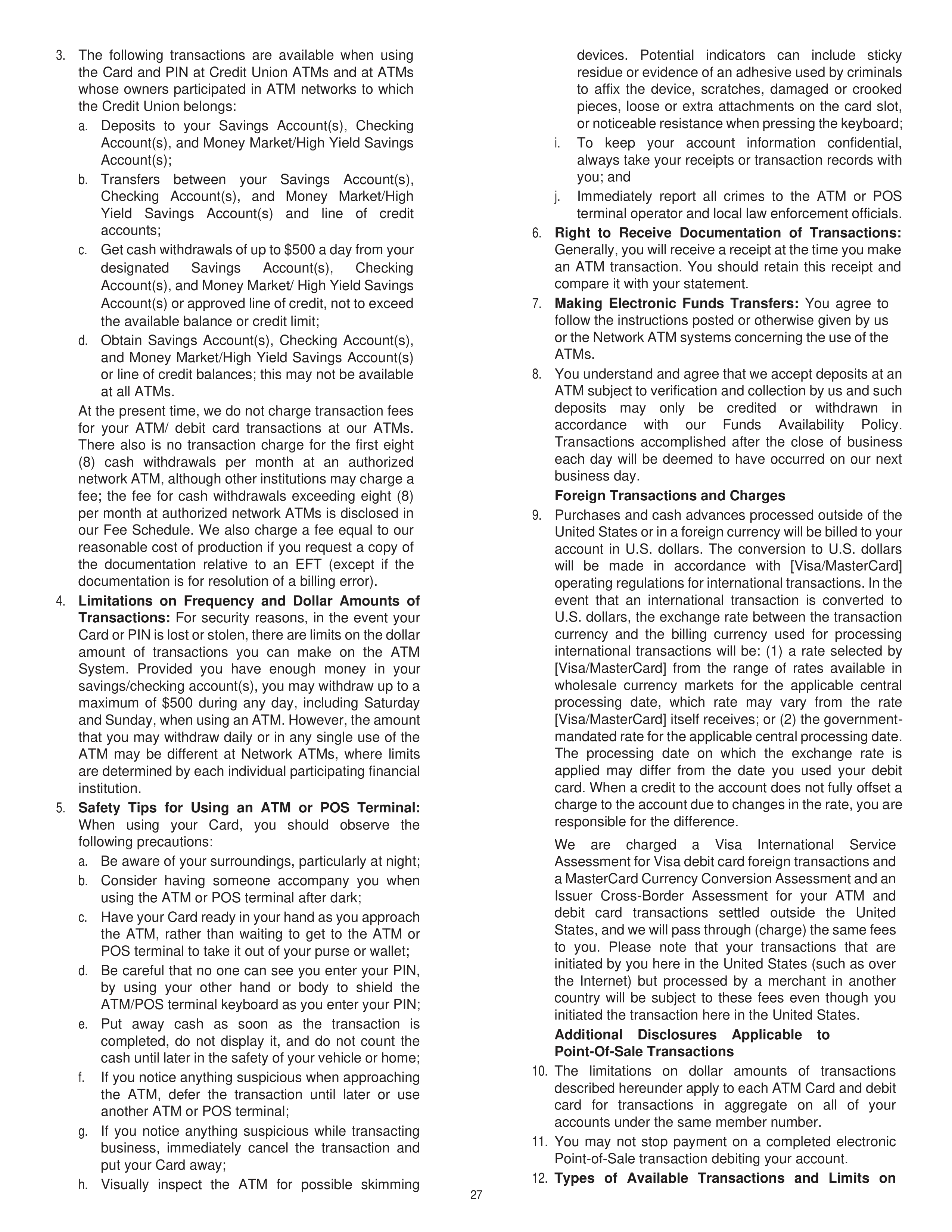 Chevron Master Account Agreement — page 27