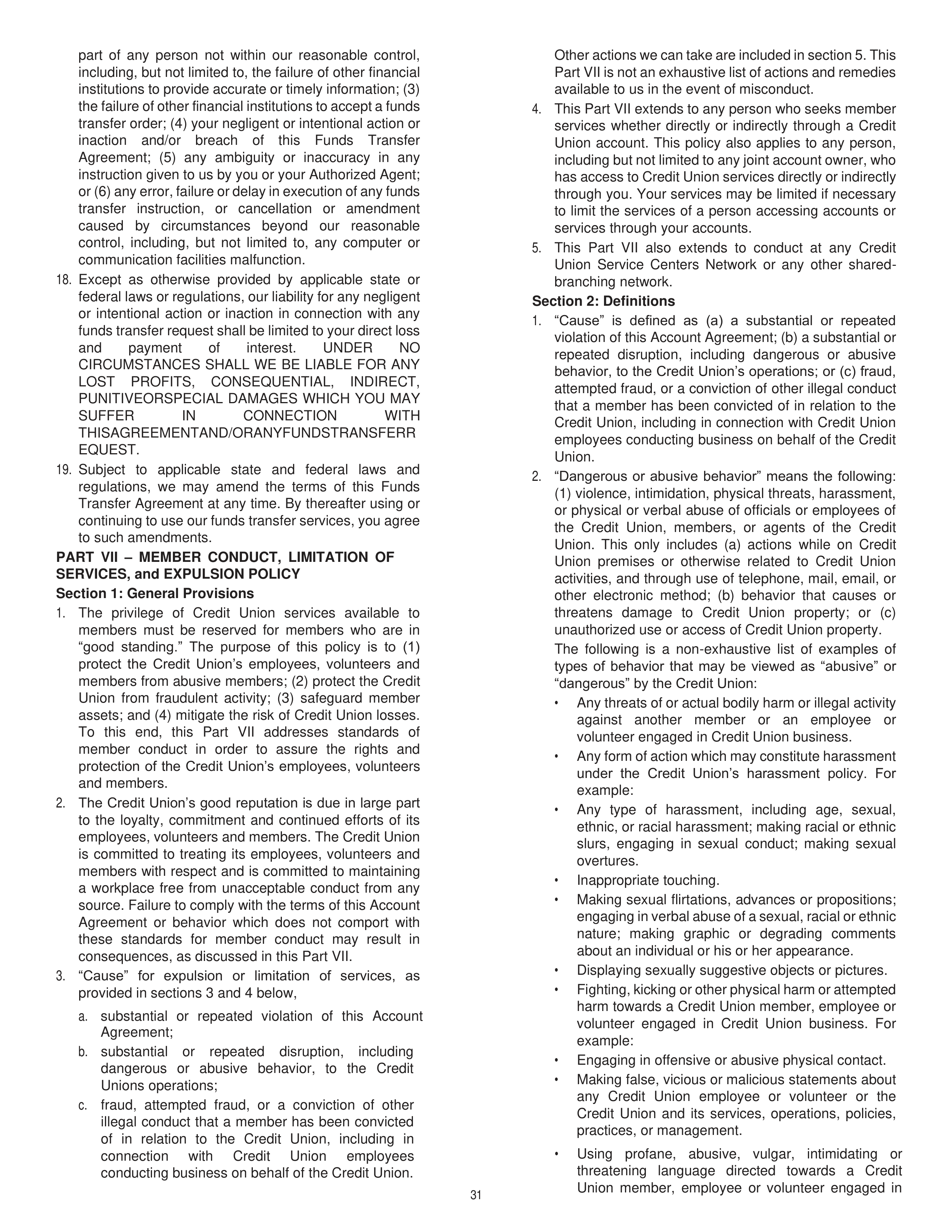 Chevron Master Account Agreement — page 31