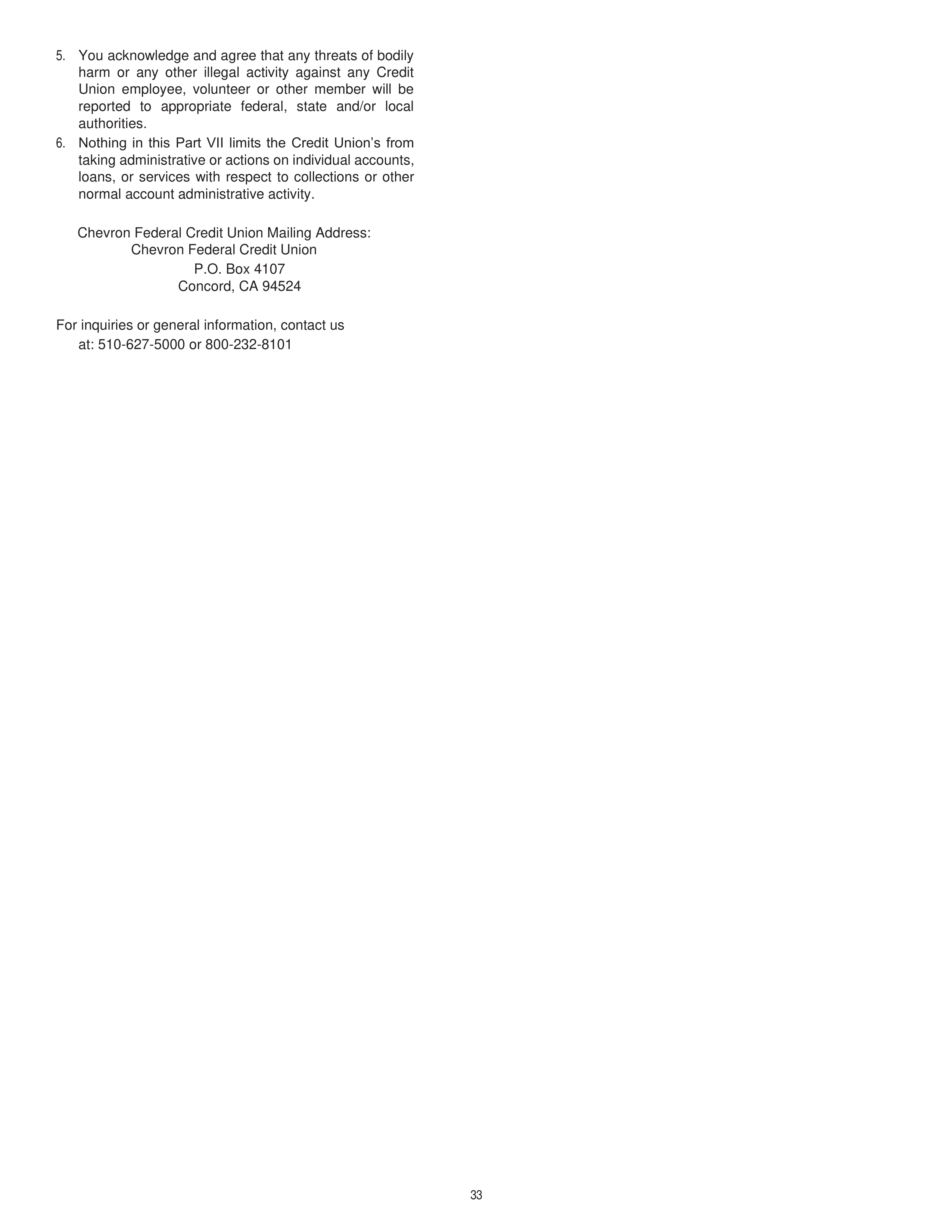 Chevron Master Account Agreement — page 33
