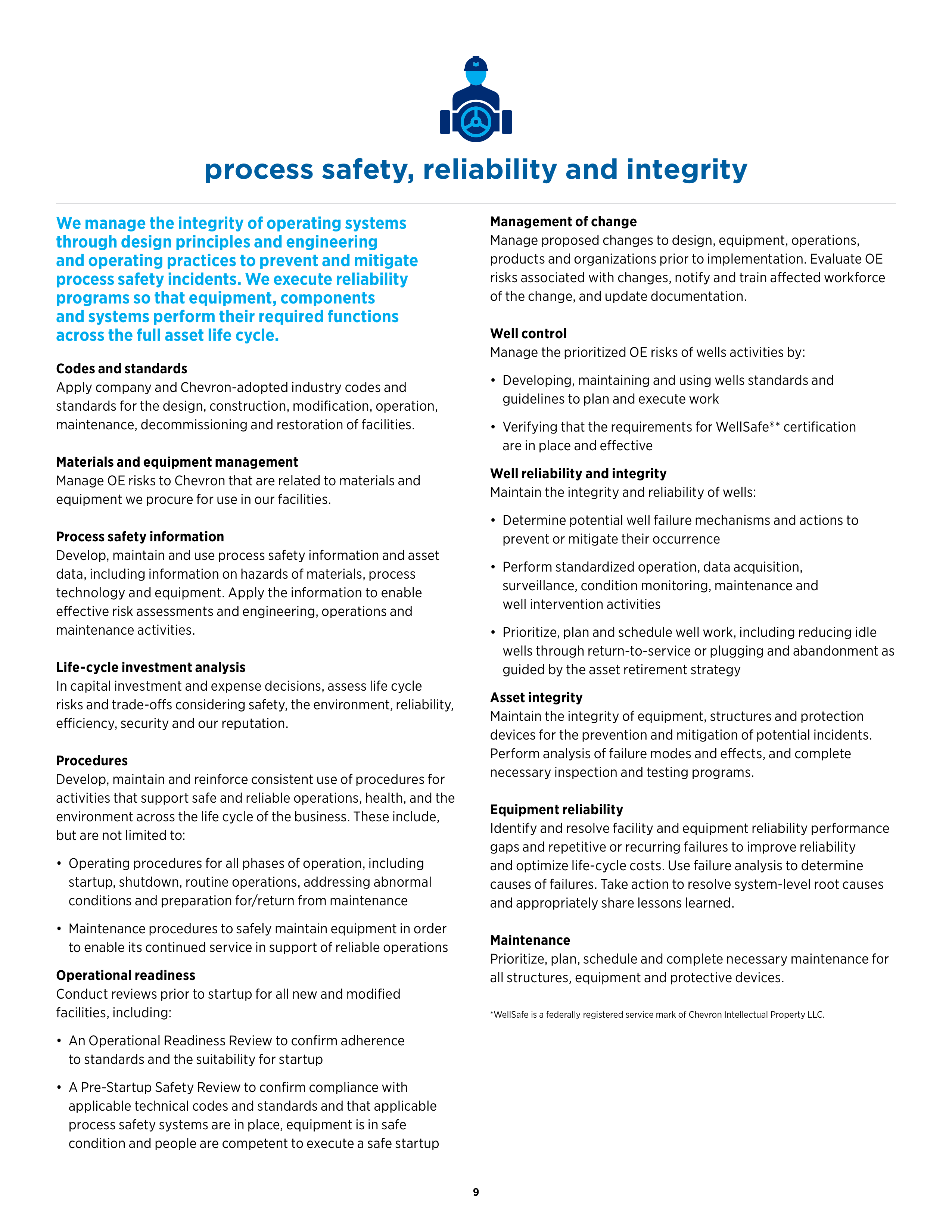 Chevron Operational Excellence Management System (OEMS) Handbook — page 11