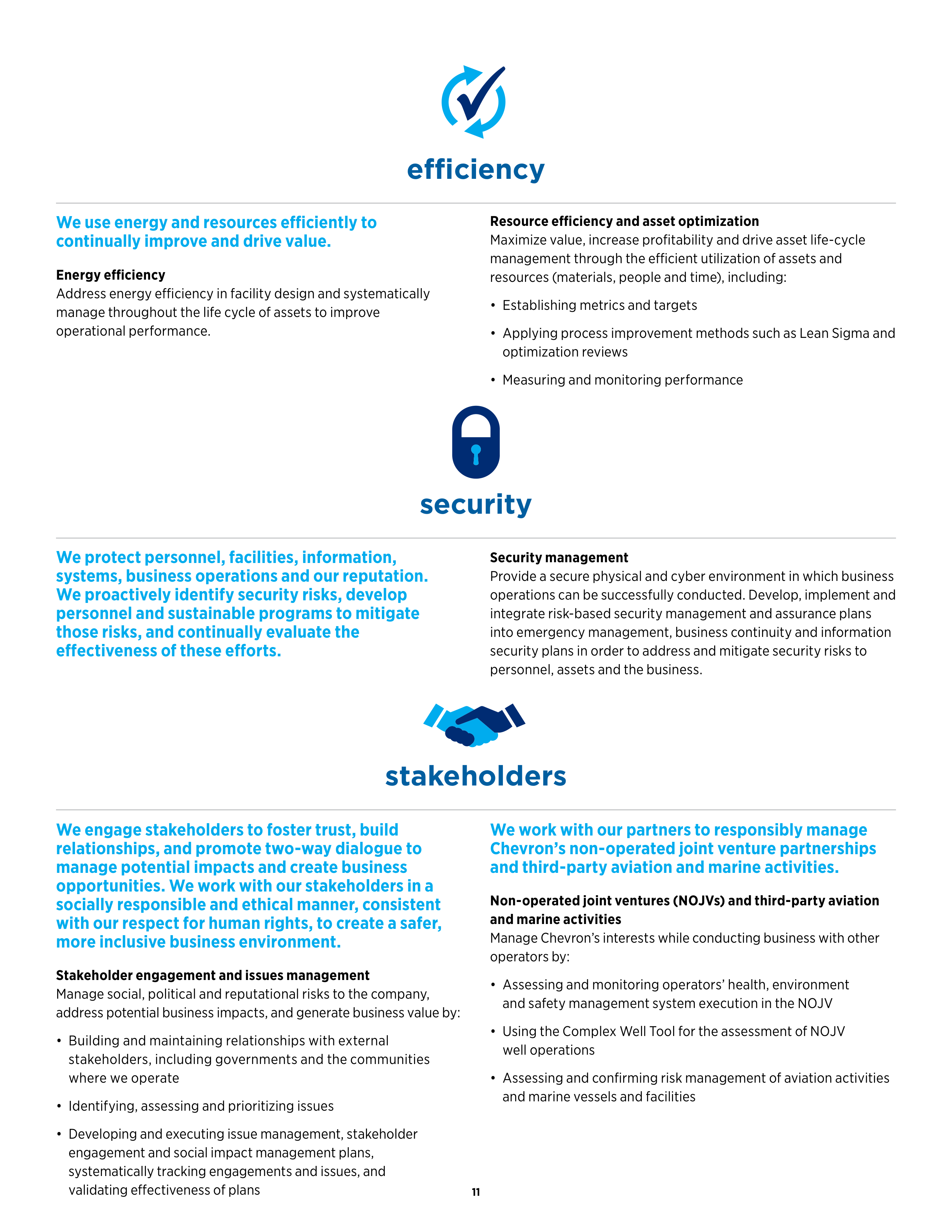 Chevron Operational Excellence Management System (OEMS) Handbook — page 13