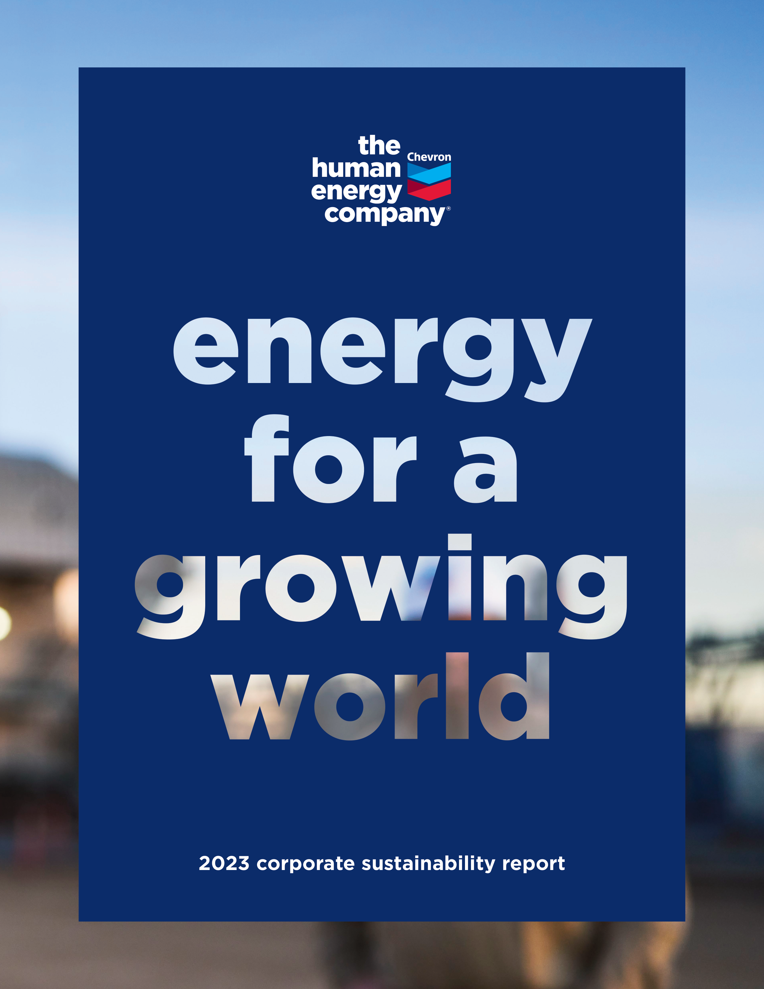 Chevron Sustainability Report — page 1