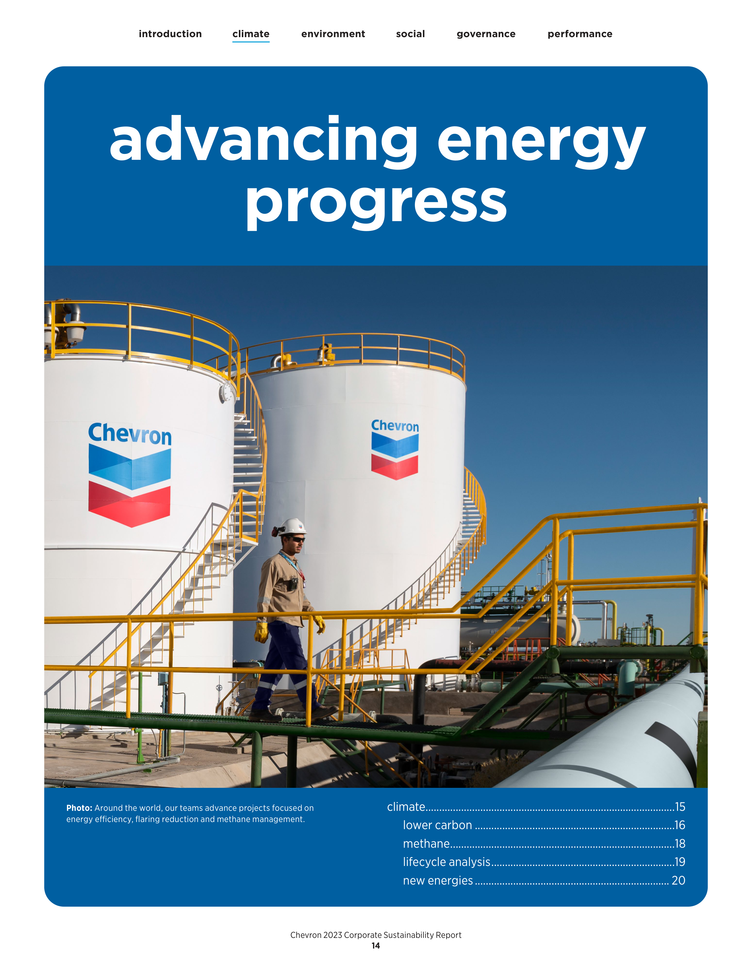 Chevron Sustainability Report — page 16