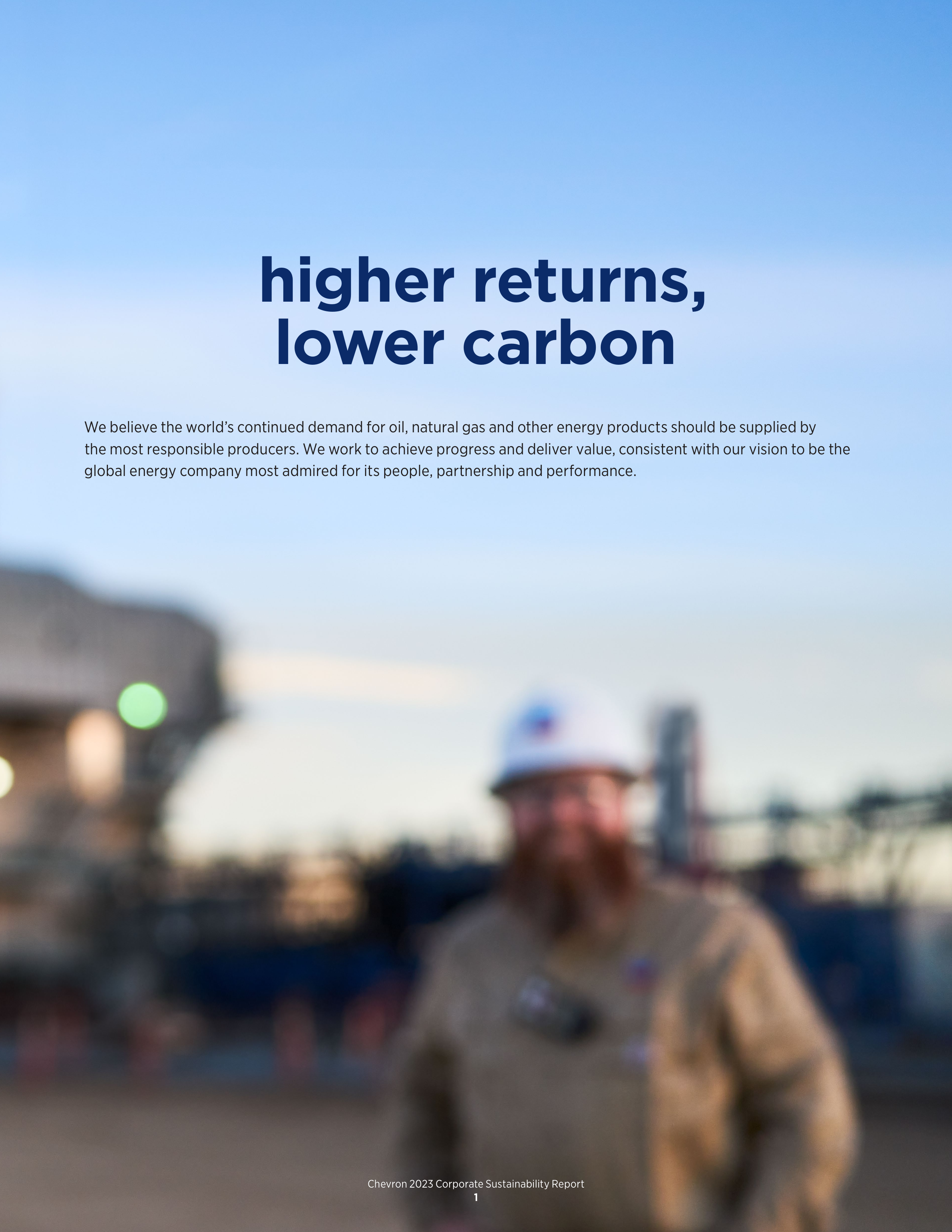 Chevron Sustainability Report — page 3