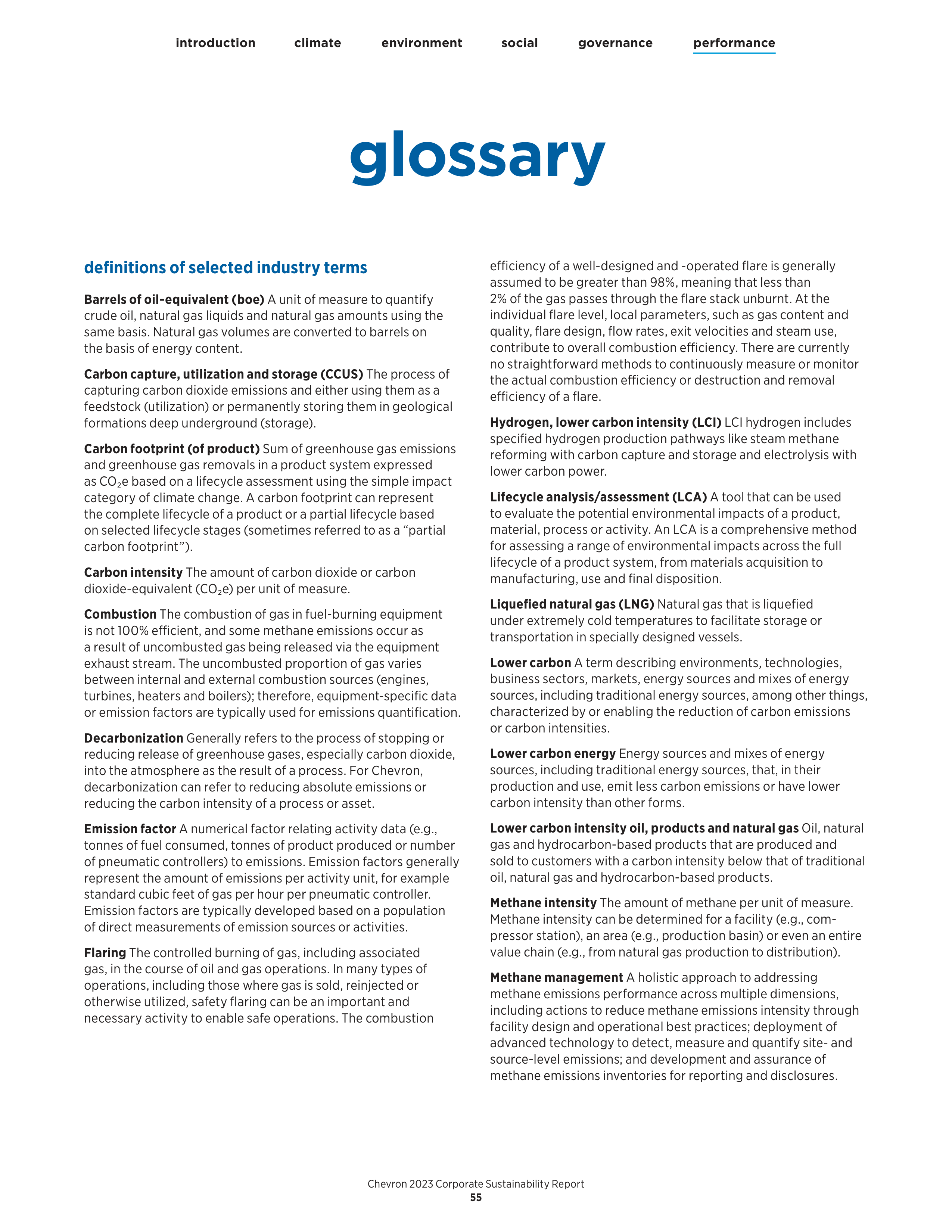 Chevron Sustainability Report — page 57
