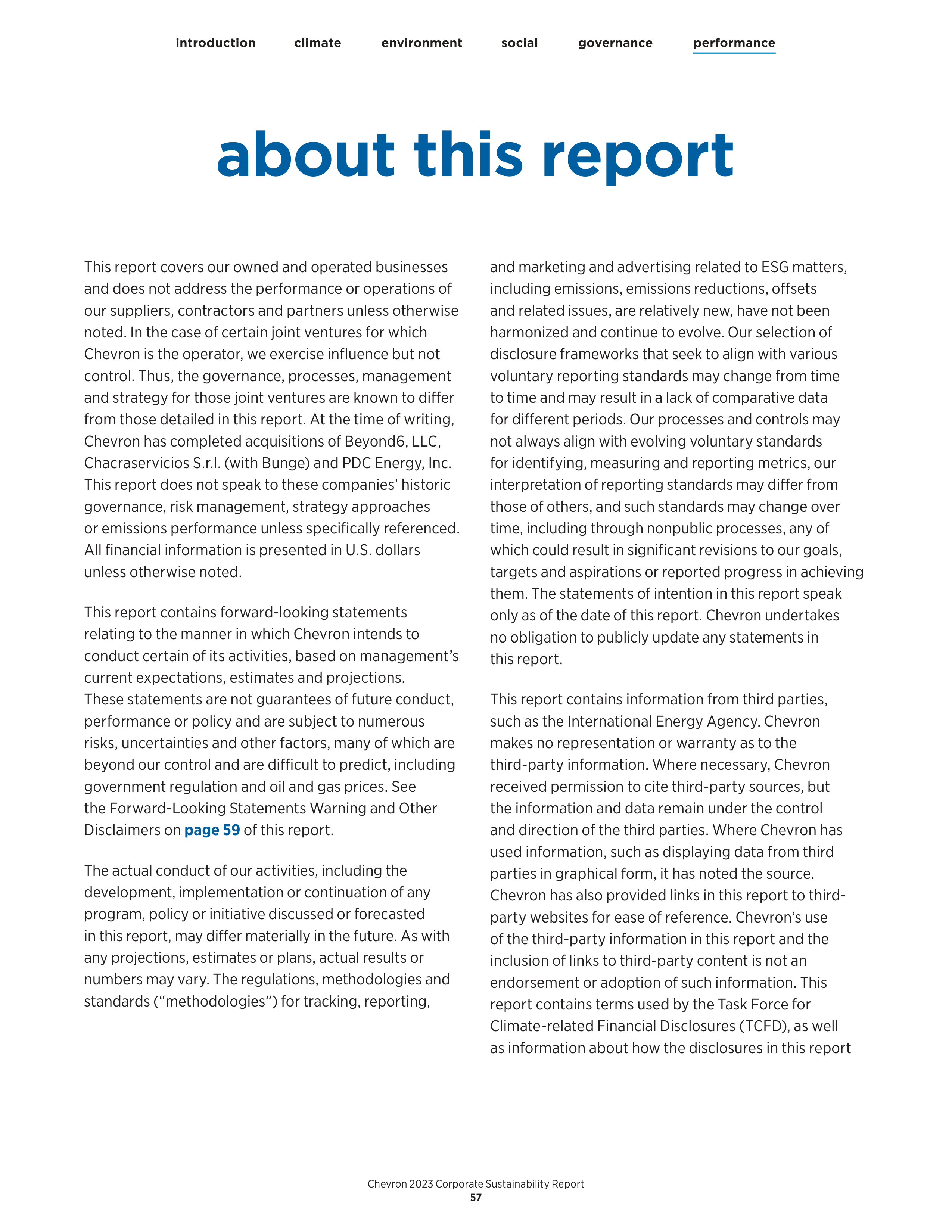 Chevron Sustainability Report — page 59