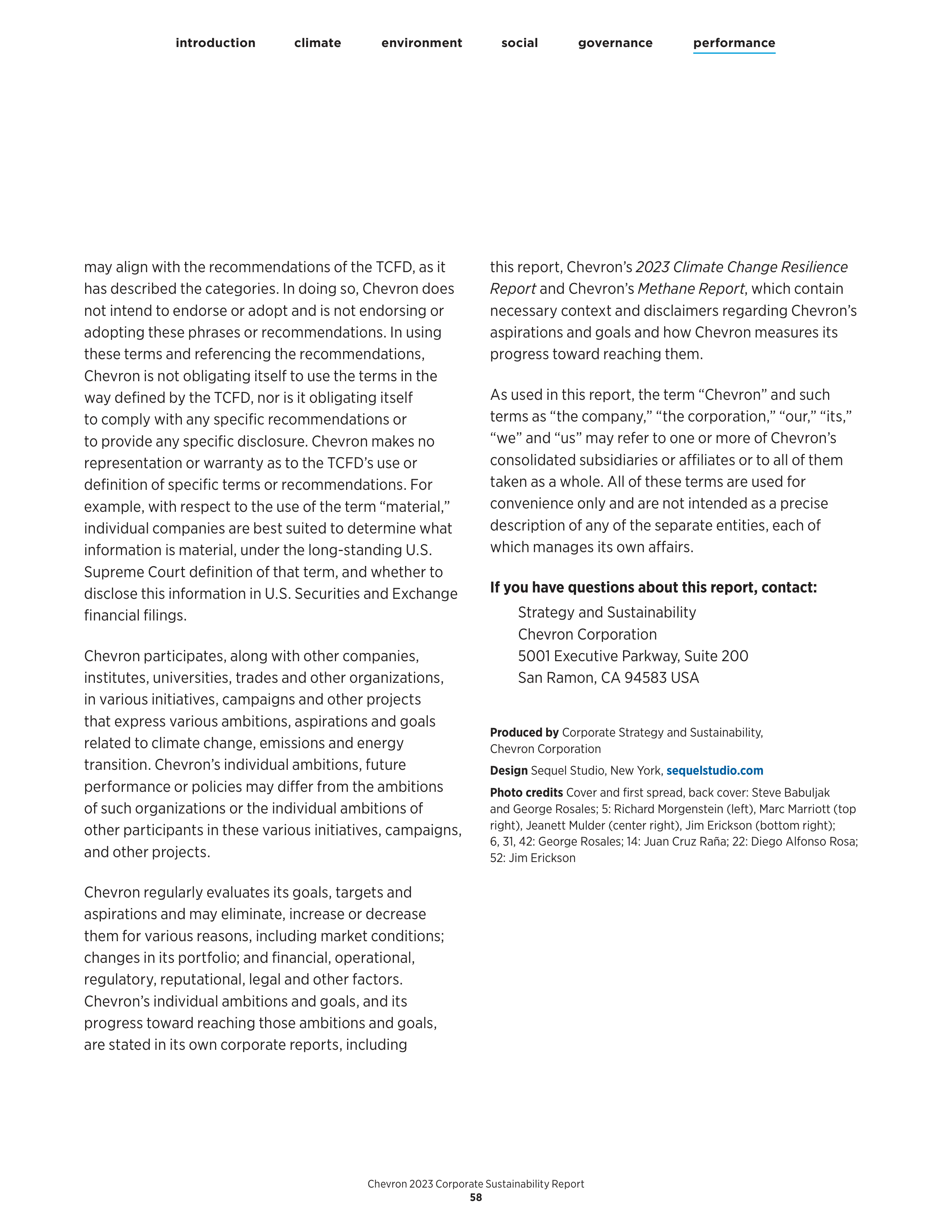 Chevron Sustainability Report — page 60