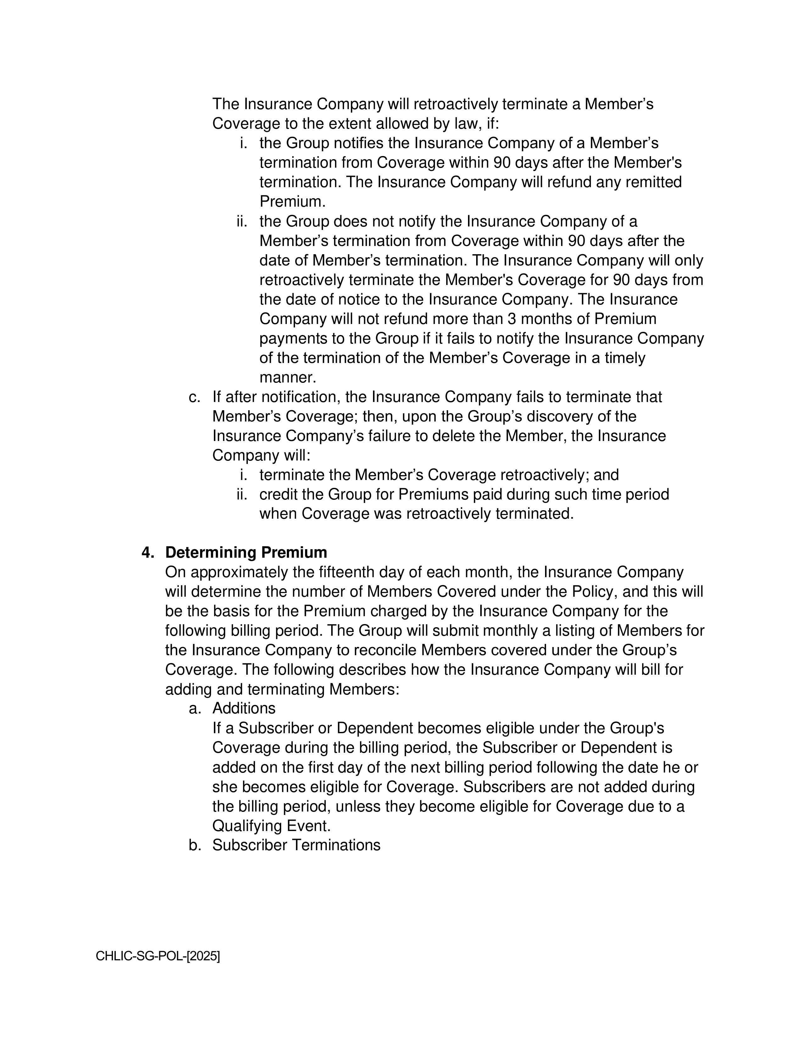 Cigna Health and Life Insurance Company Group Agreement — page 10