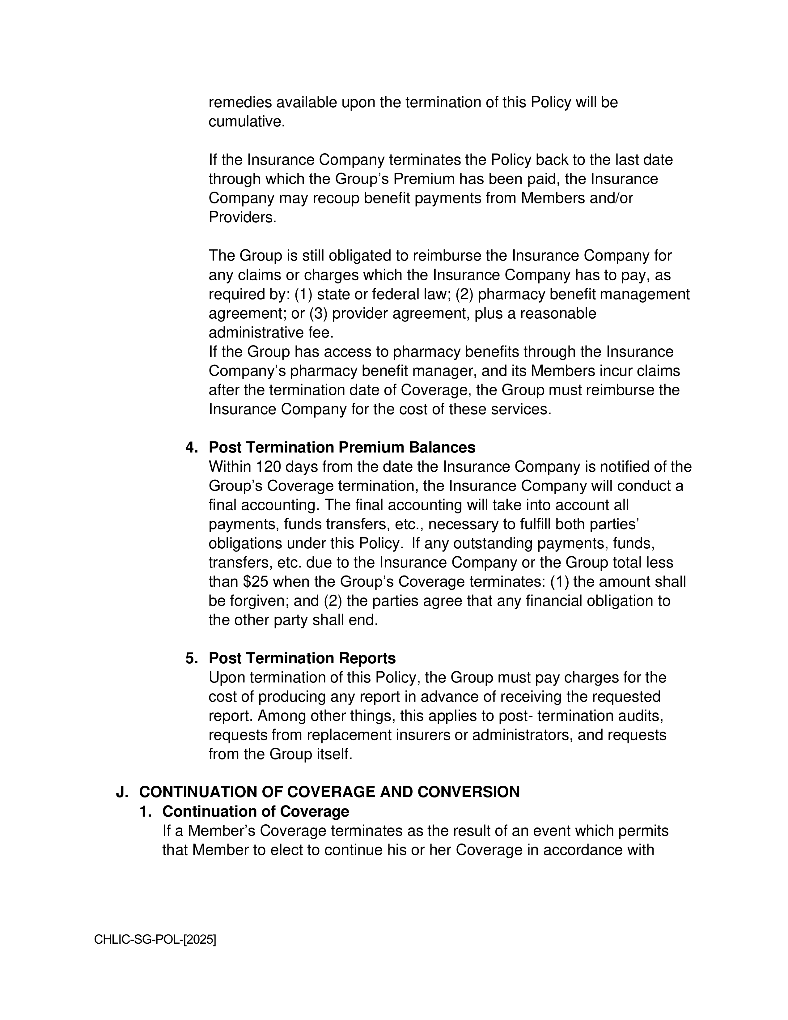 Cigna Health and Life Insurance Company Group Agreement — page 15