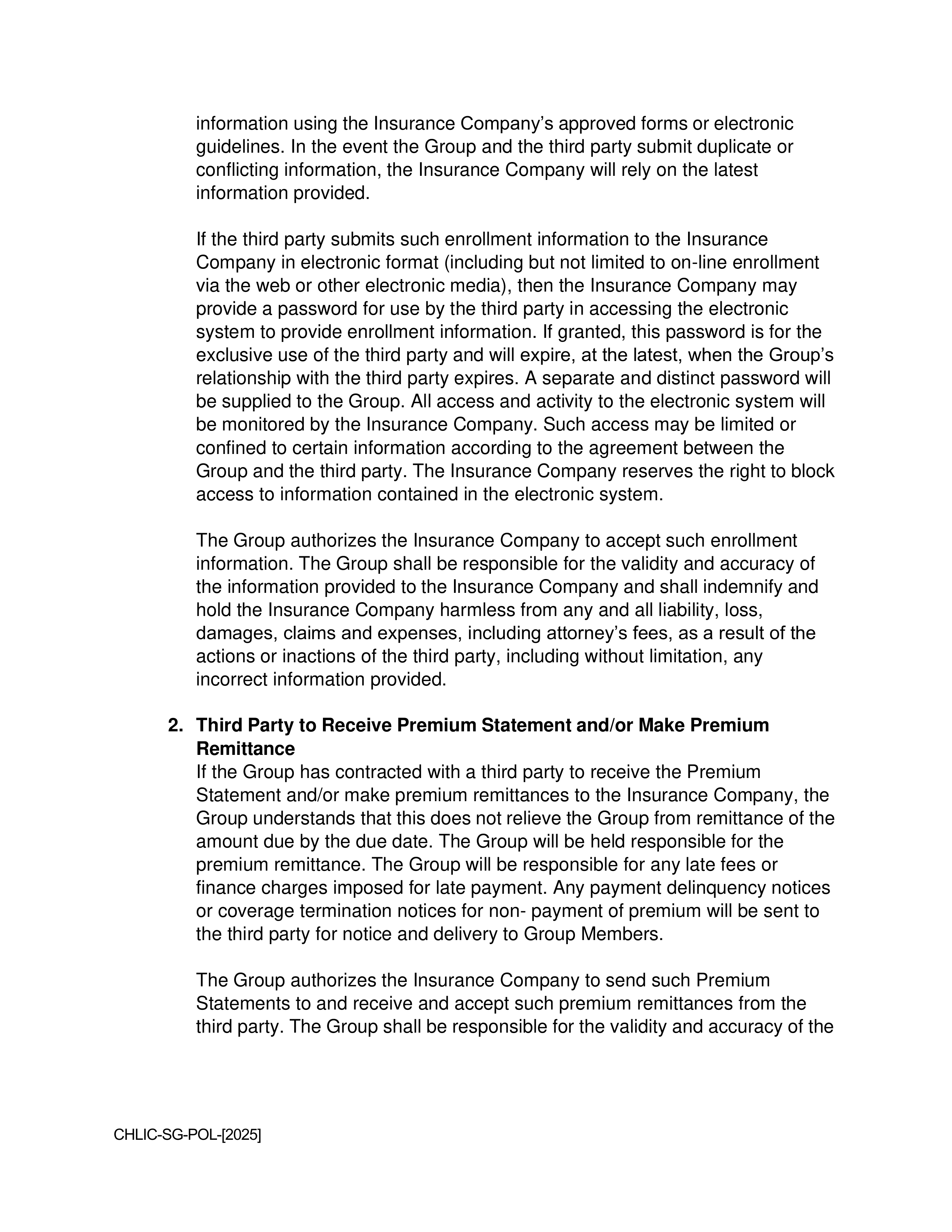 Cigna Health and Life Insurance Company Group Agreement — page 18