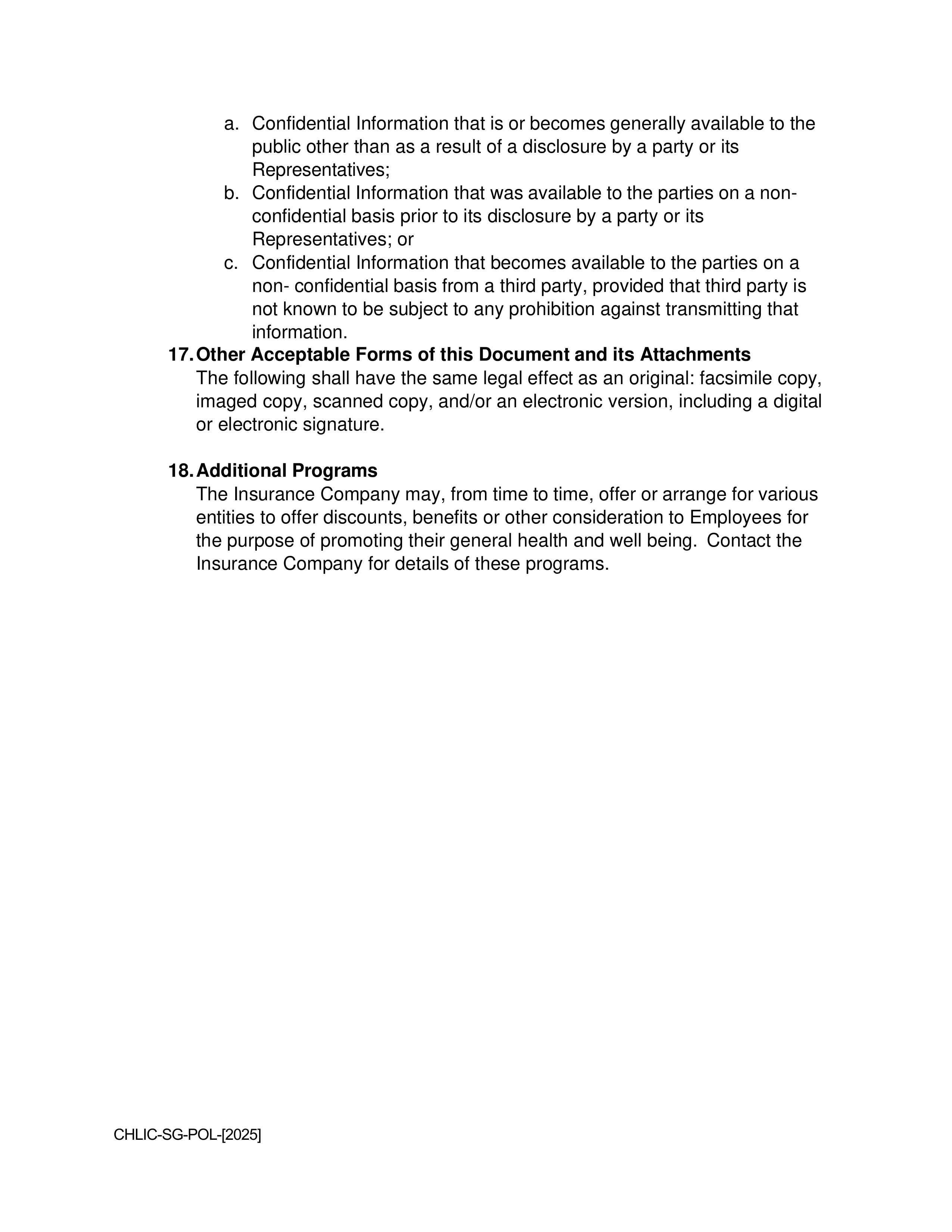Cigna Health and Life Insurance Company Group Agreement — page 24