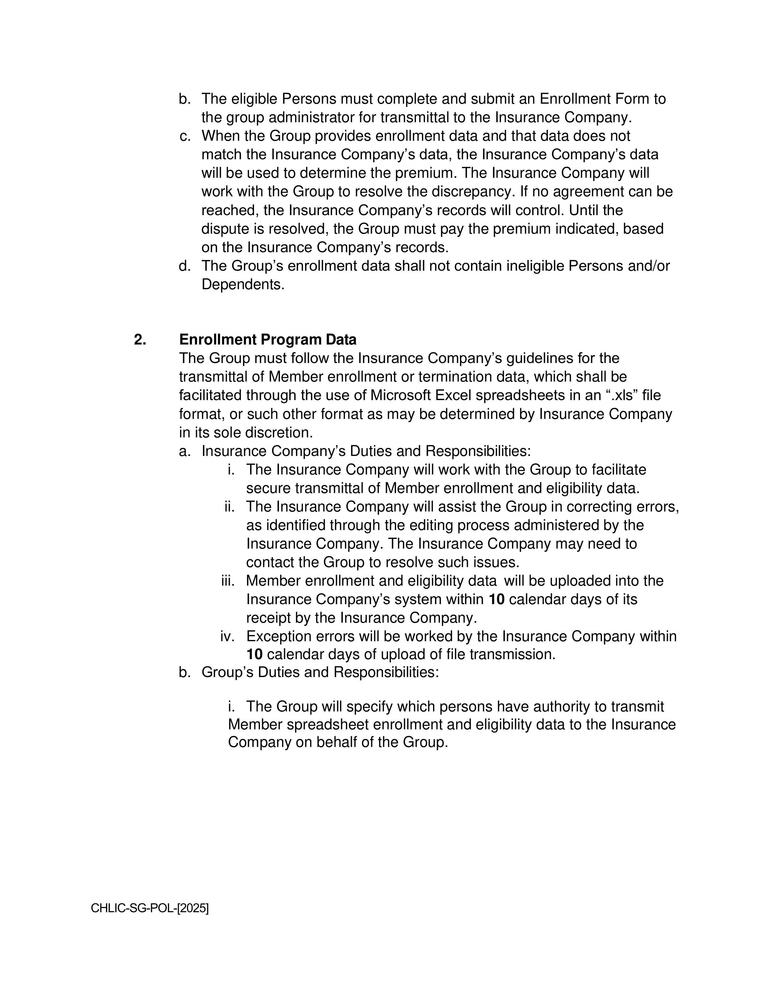 Cigna Health and Life Insurance Company Group Agreement — page 5