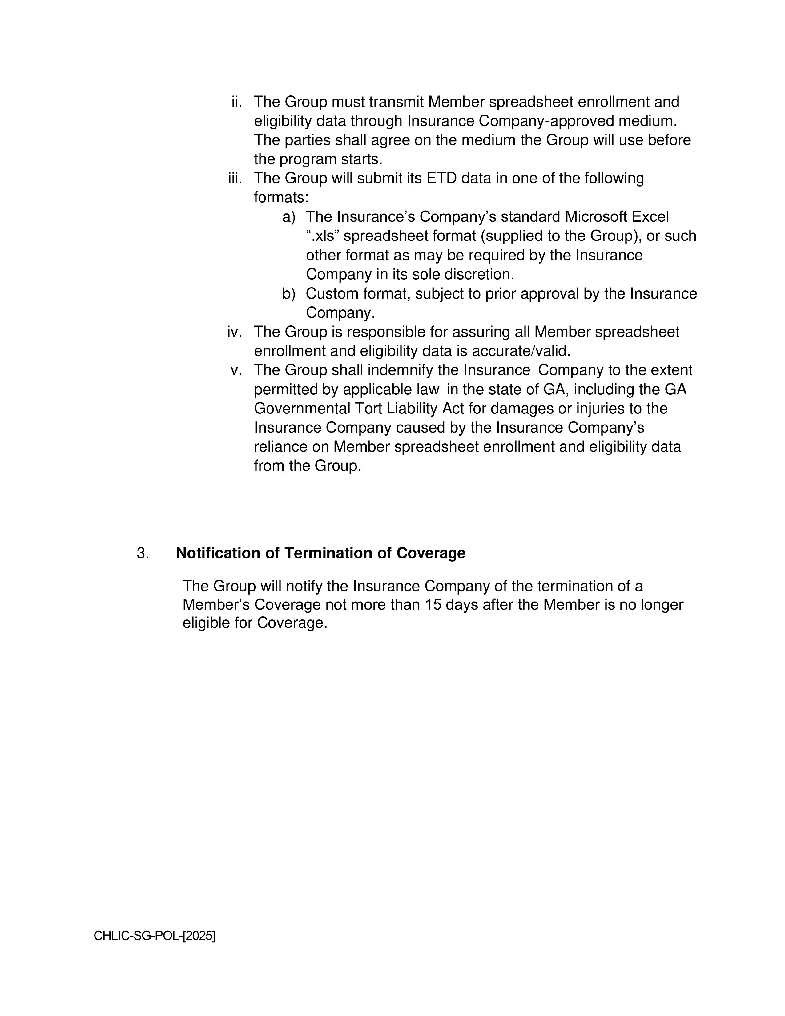 Cigna Health and Life Insurance Company Group Agreement — page 6