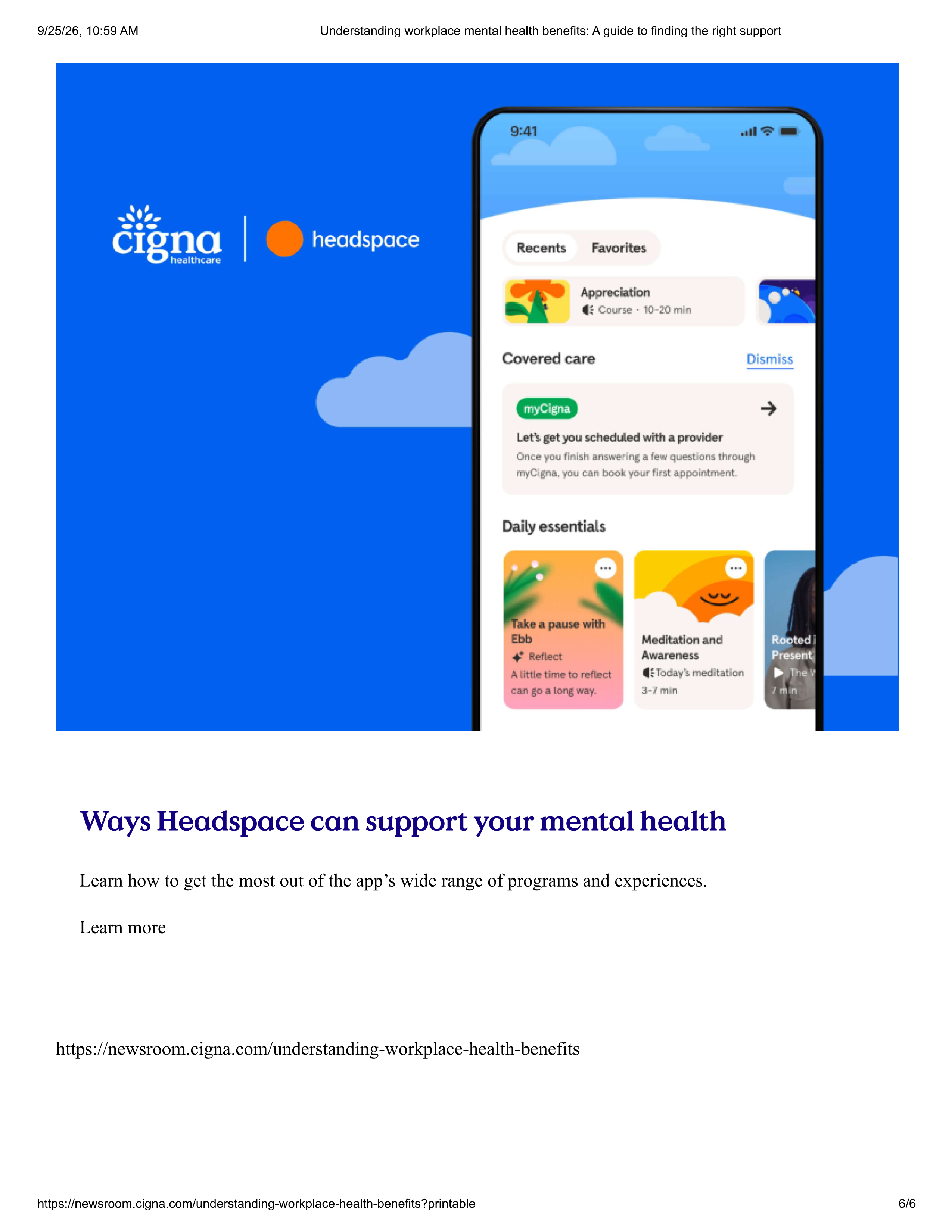 Cigna Healthcare Workplace Mental Health Benefits Guide — page 6