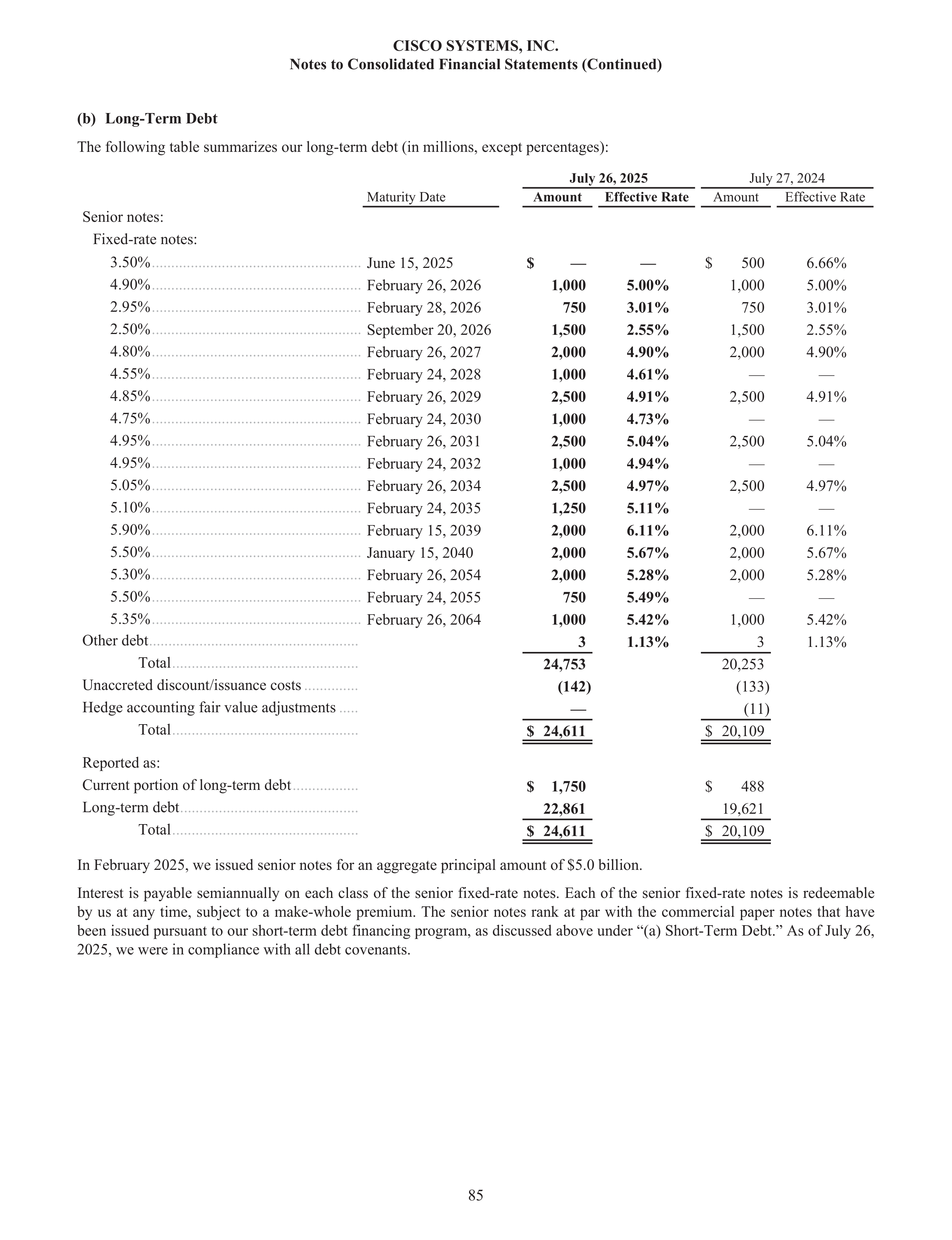 Cisco Annual Report — page 103