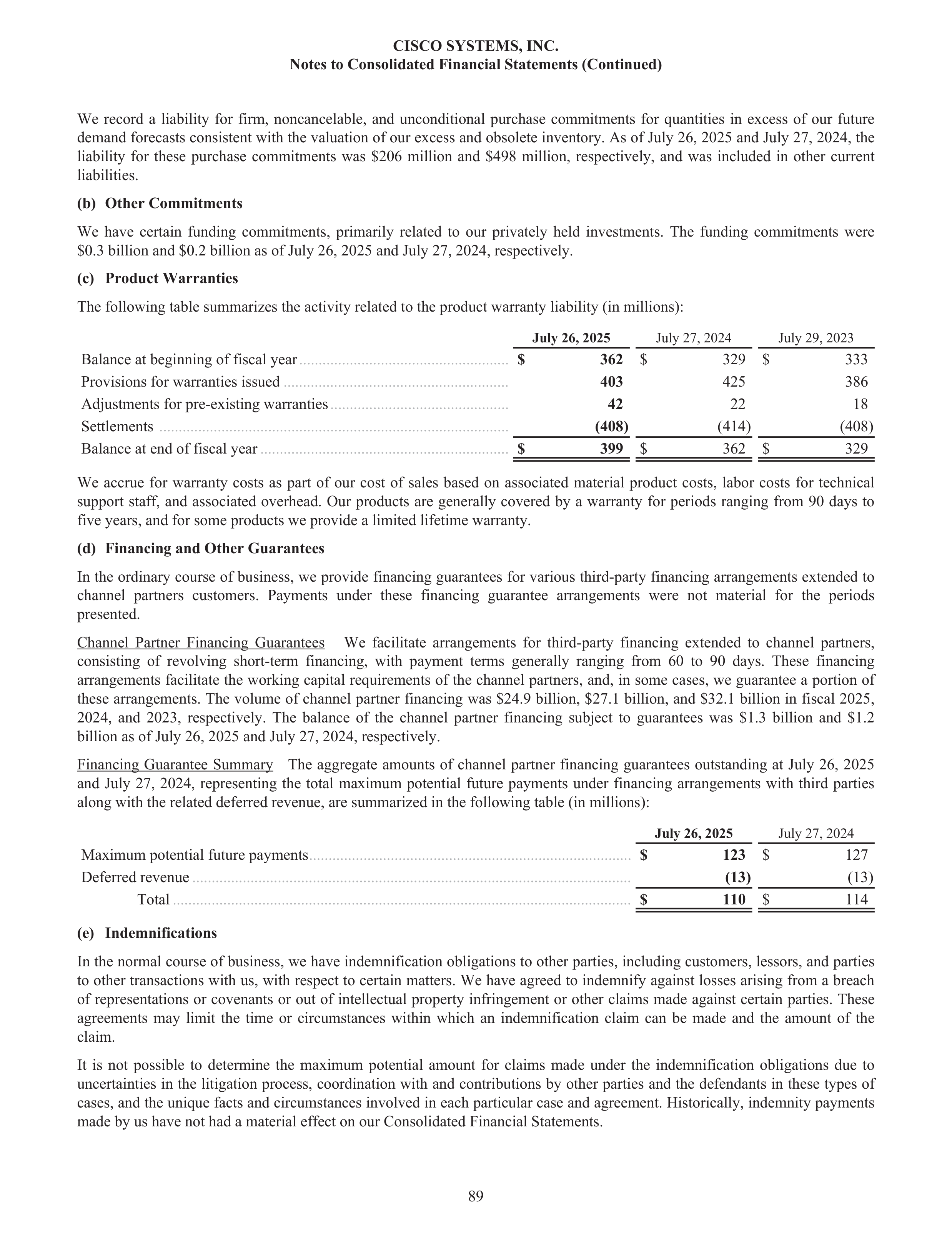 Cisco Annual Report — page 107