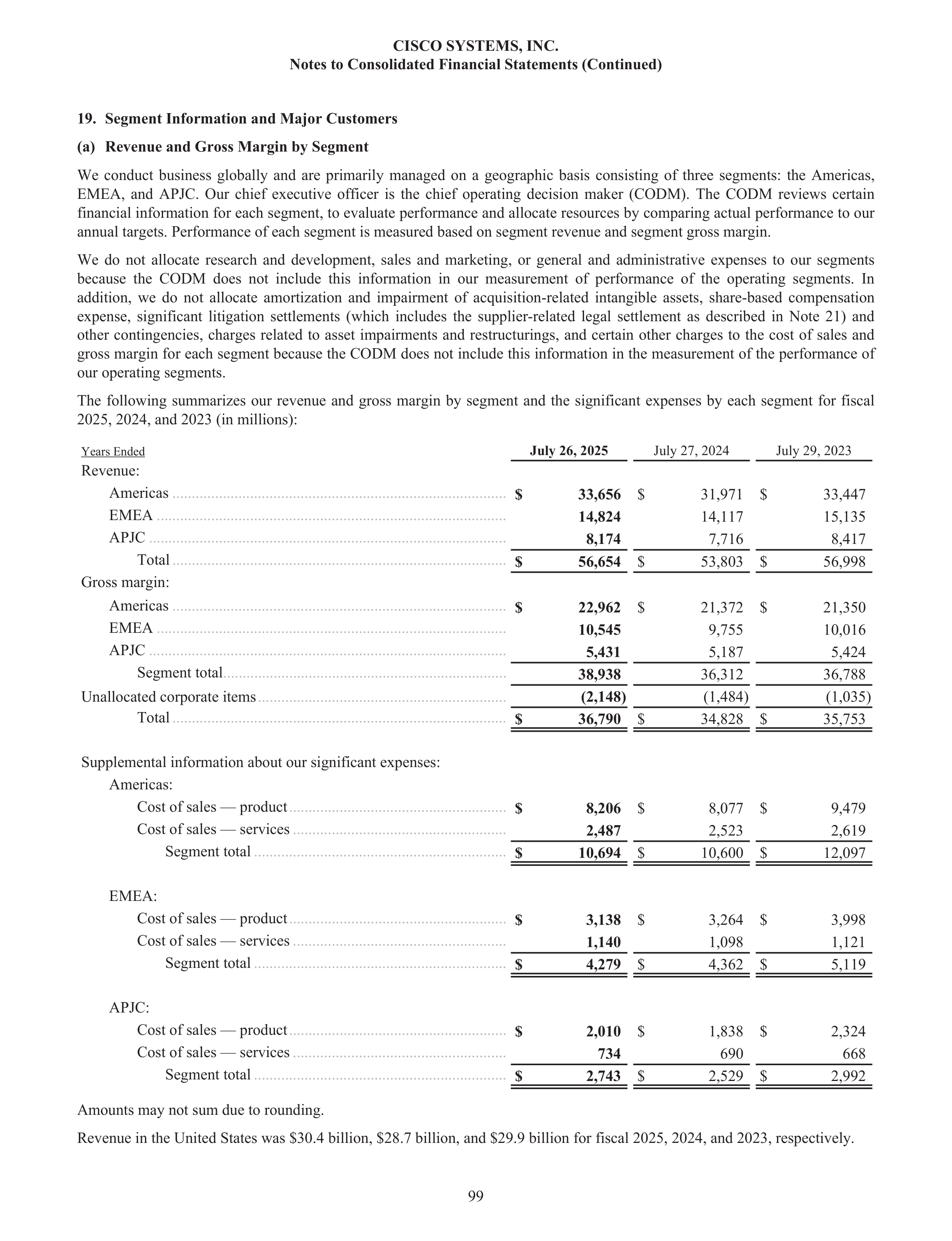 Cisco Annual Report — page 117