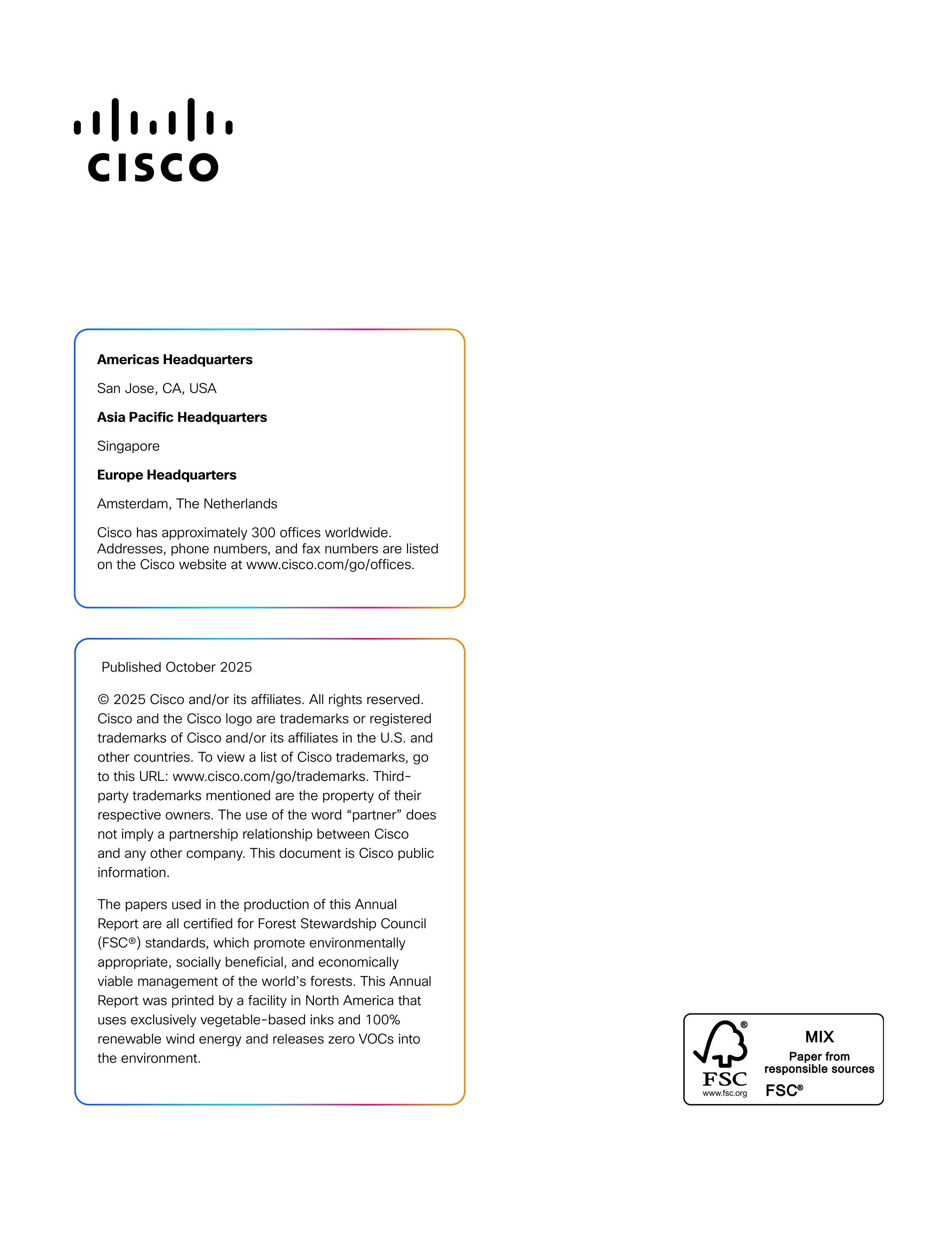 Cisco Annual Report — page 128