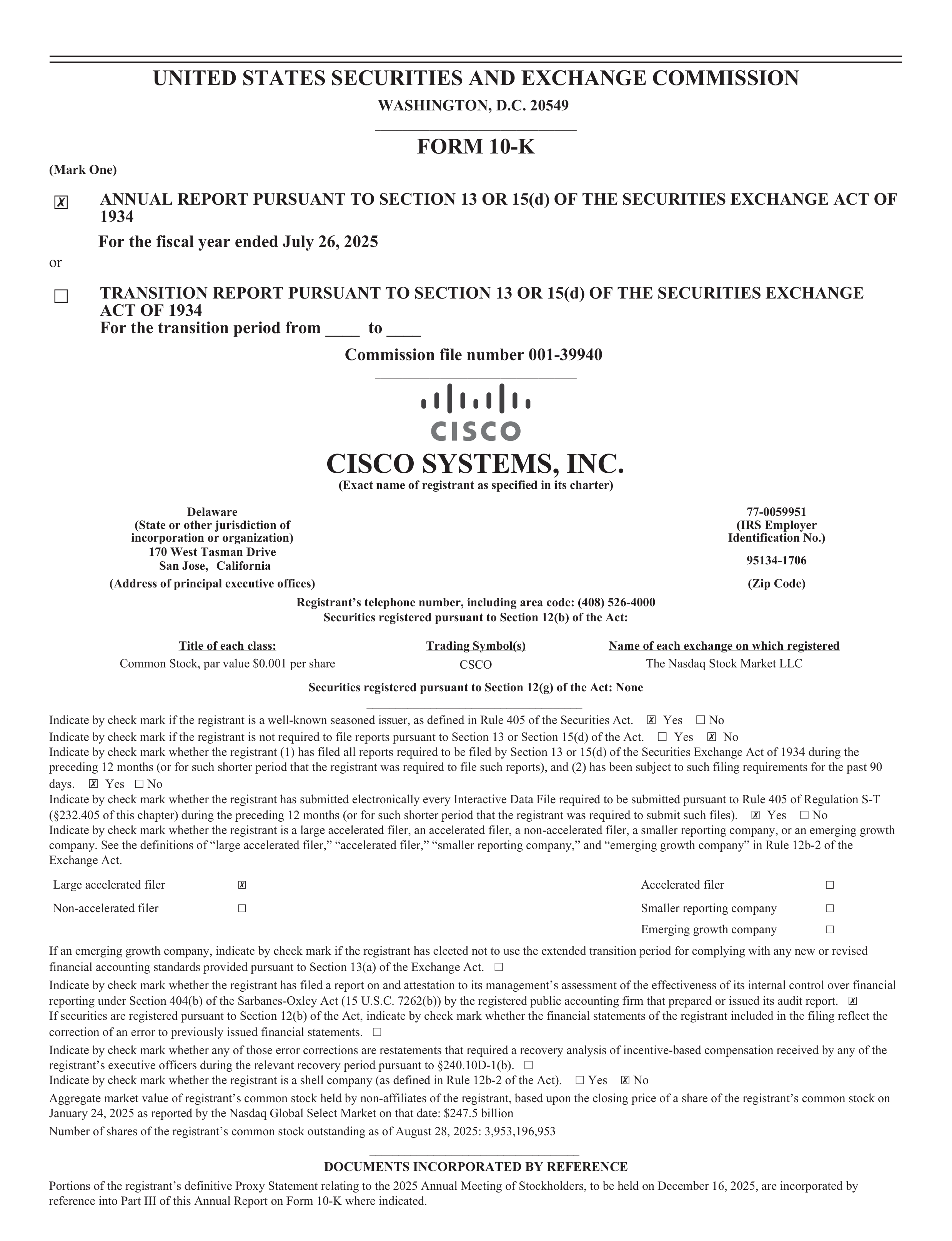 Cisco Annual Report — page 17