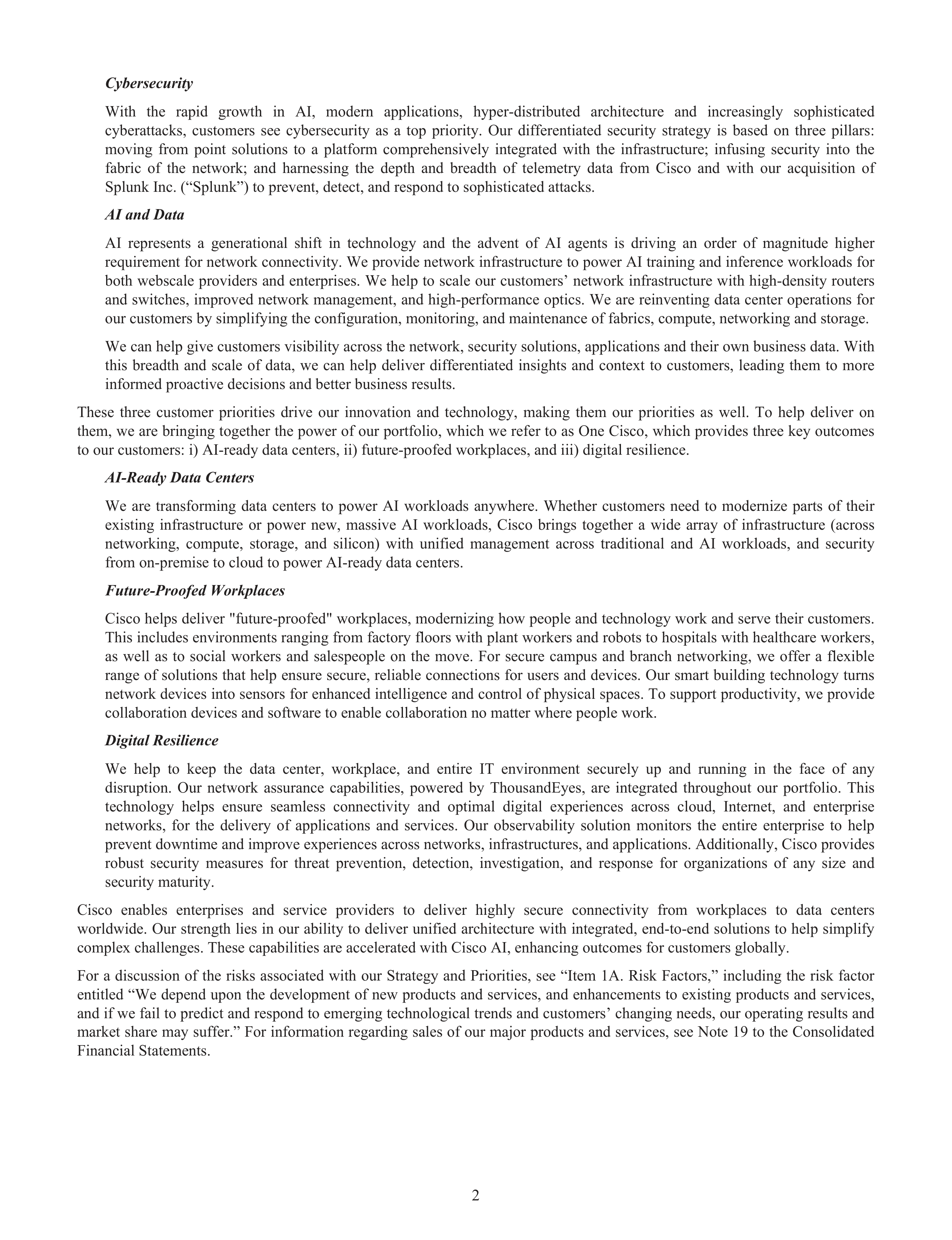 Cisco Annual Report — page 20