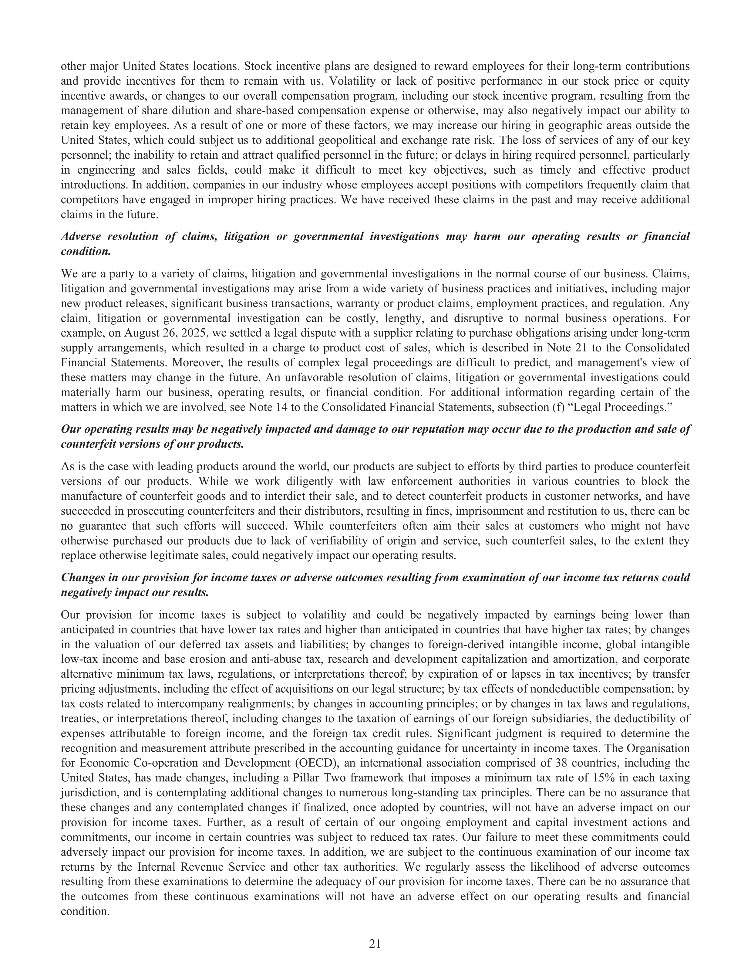 Cisco Annual Report — page 39