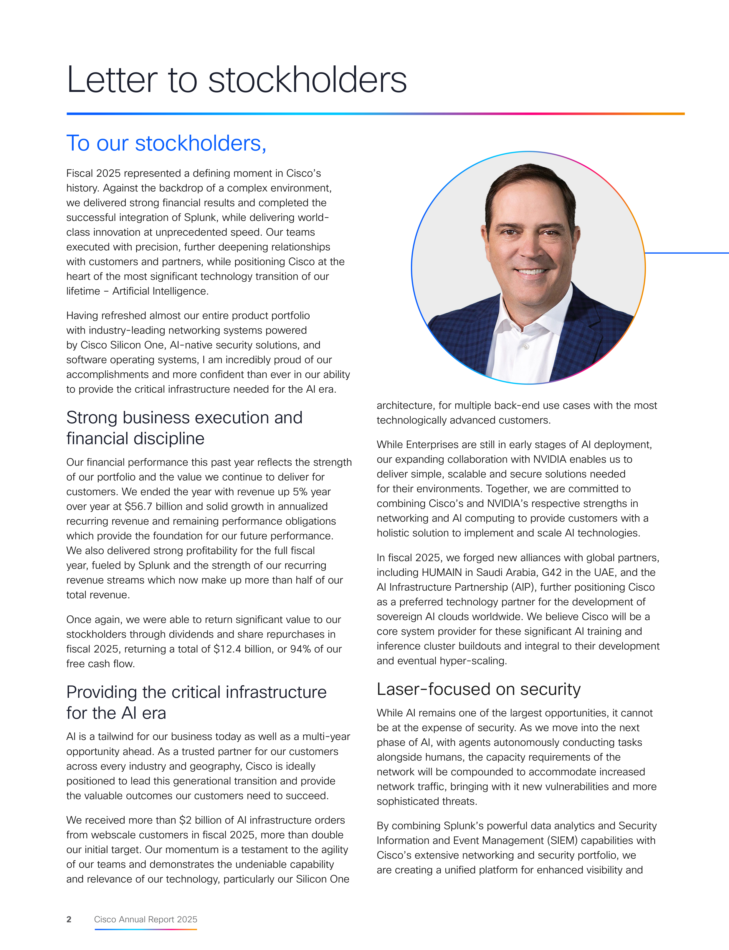 Cisco Annual Report — page 4