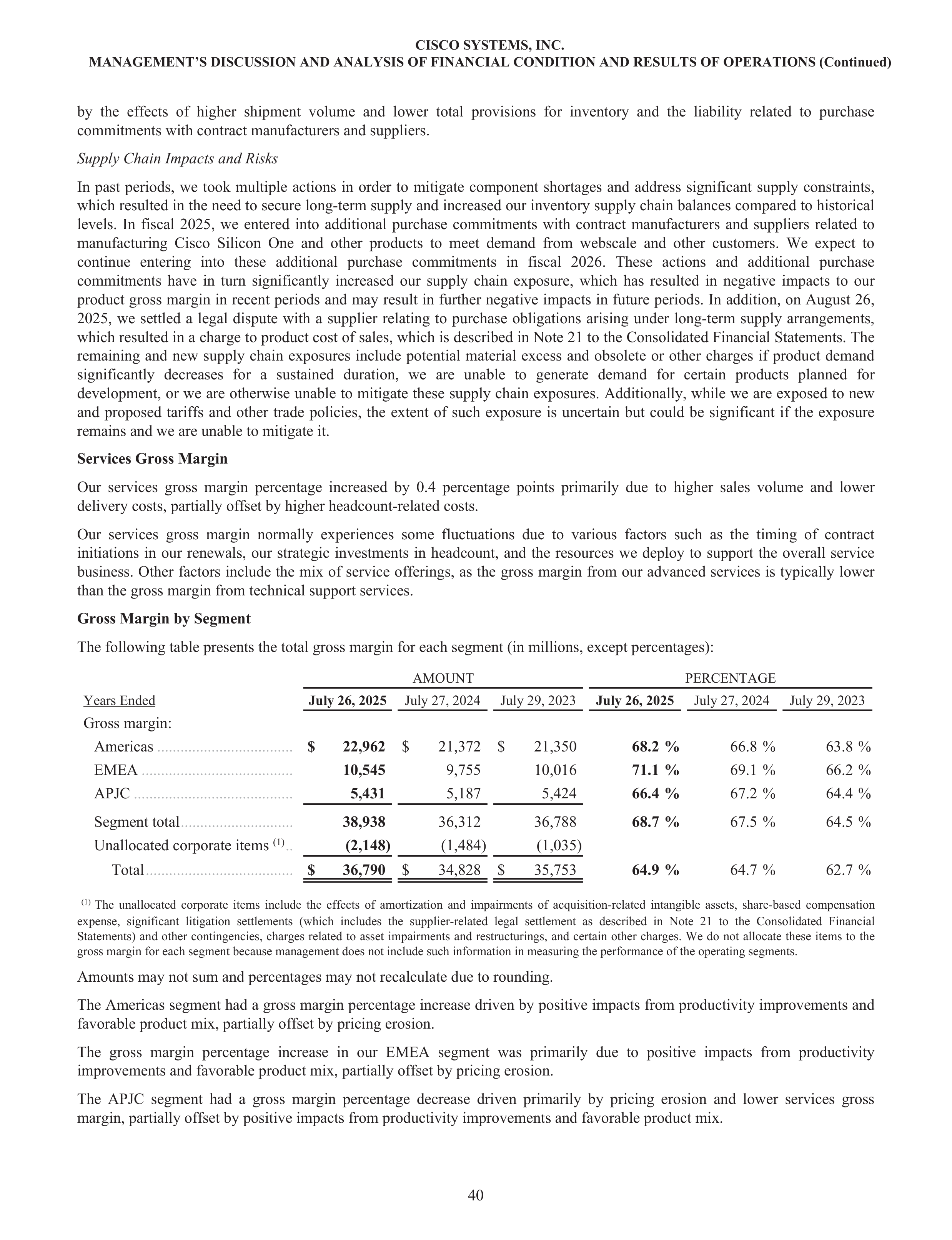 Cisco Annual Report — page 58