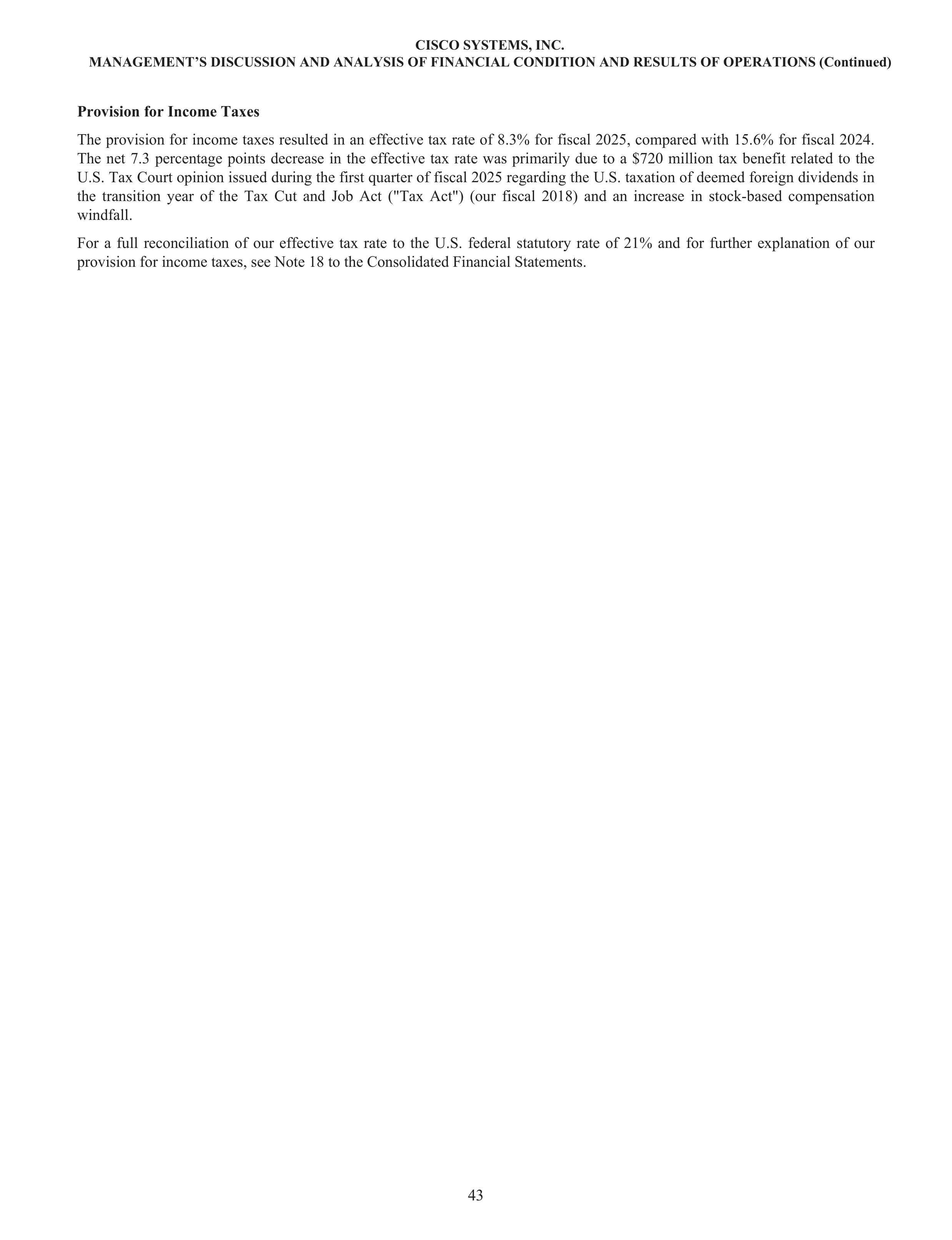 Cisco Annual Report — page 61