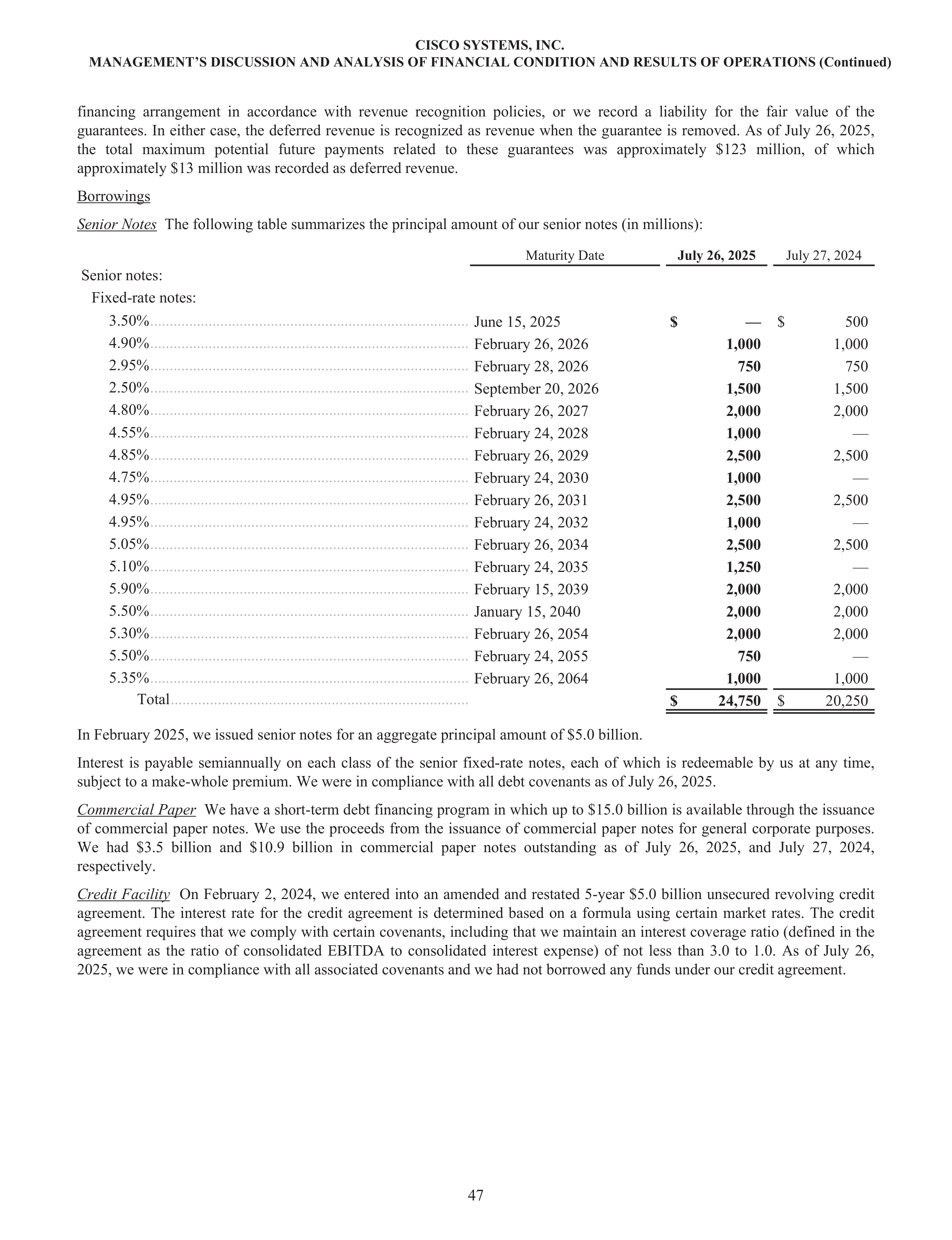 Cisco Annual Report — page 65
