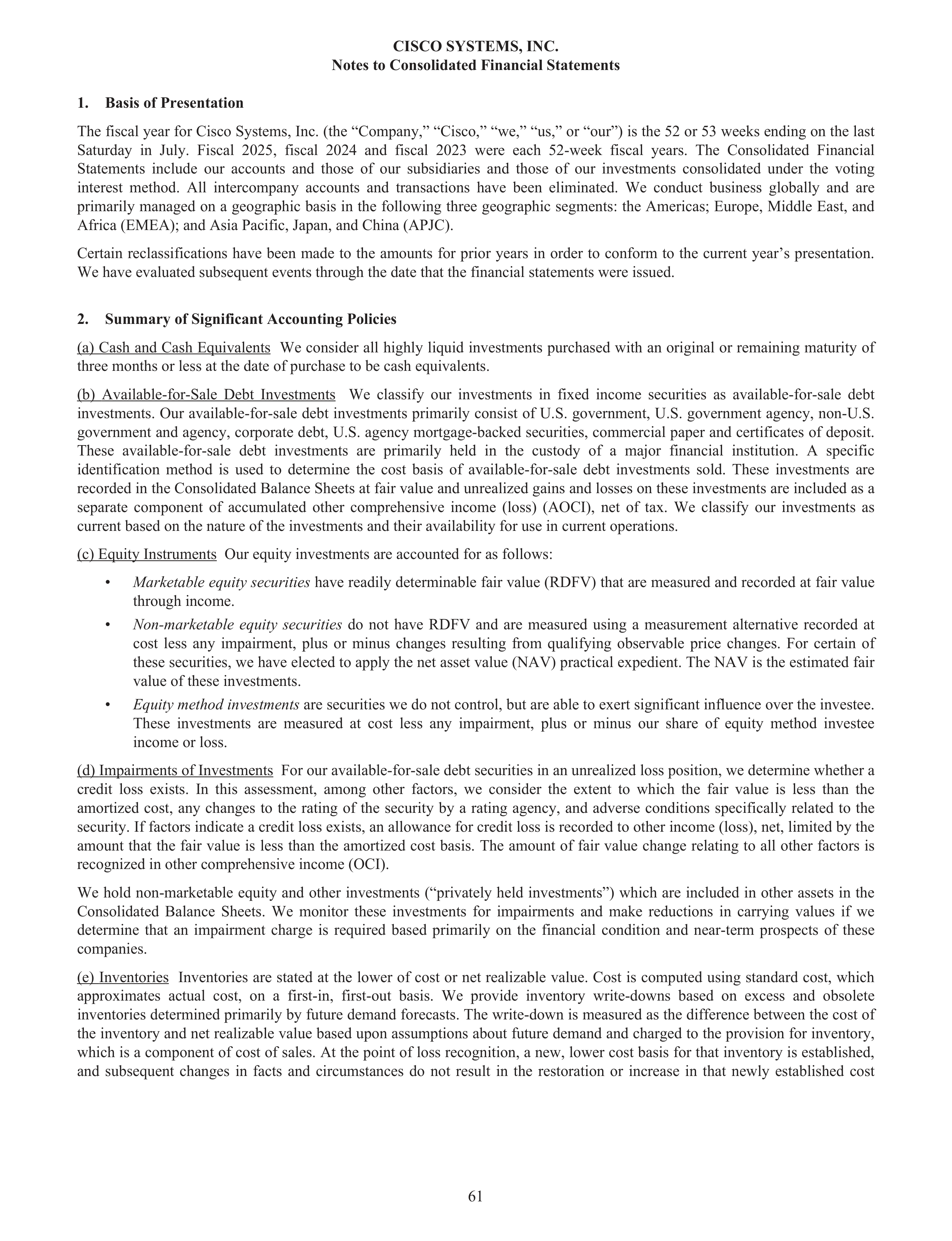 Cisco Annual Report — page 79