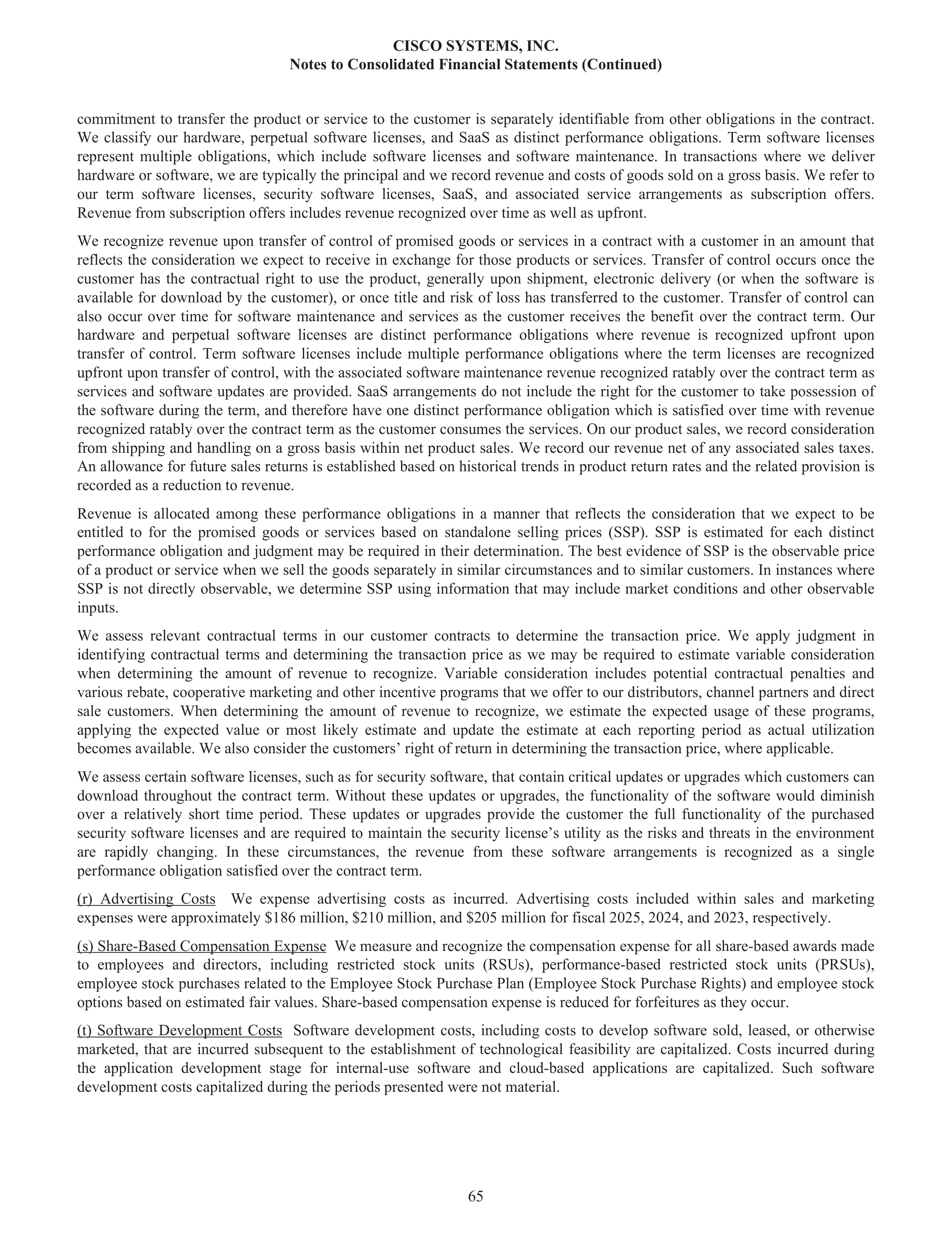 Cisco Annual Report — page 83