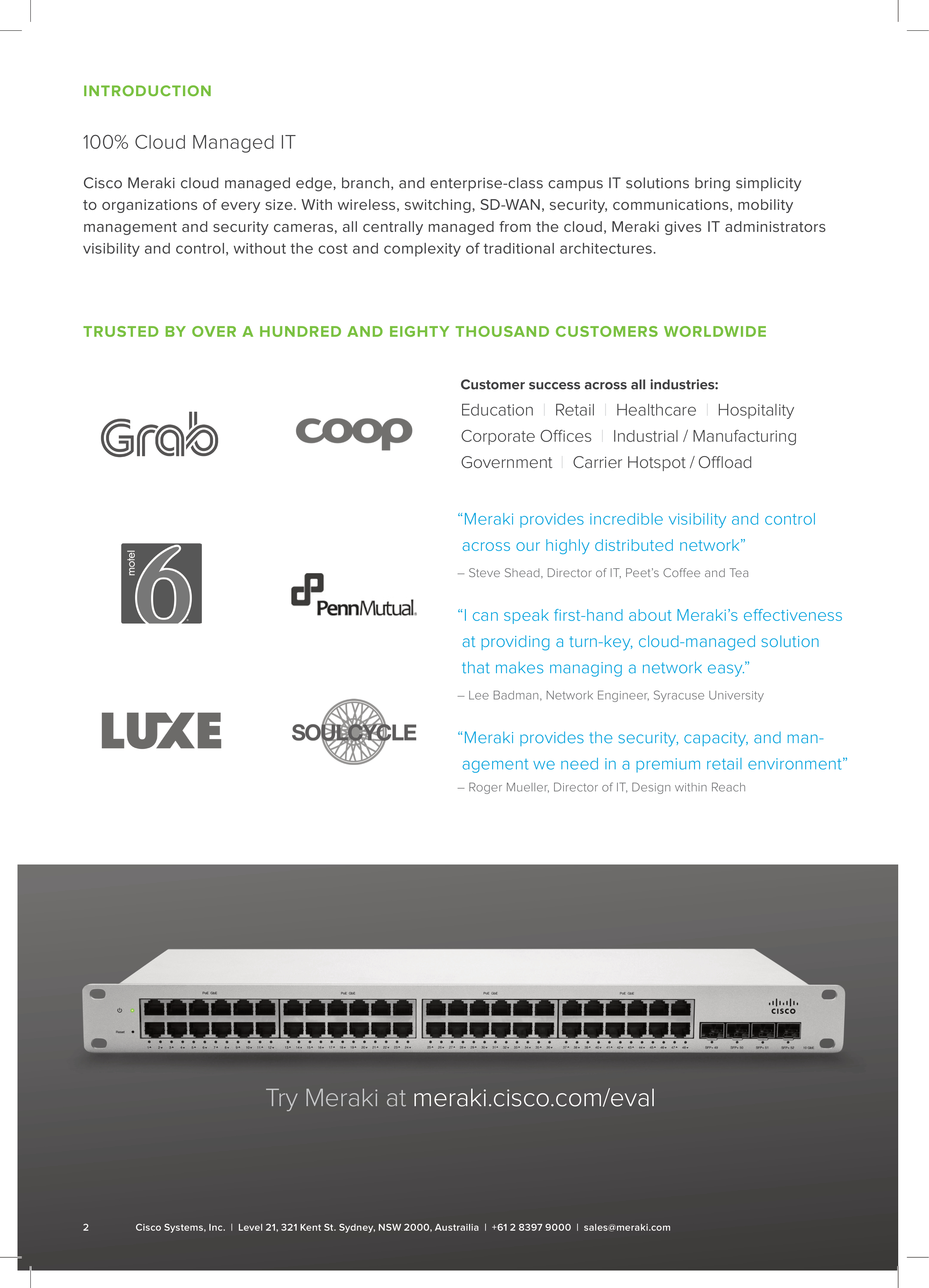 Cisco Cloud Network Management Brochure — page 2