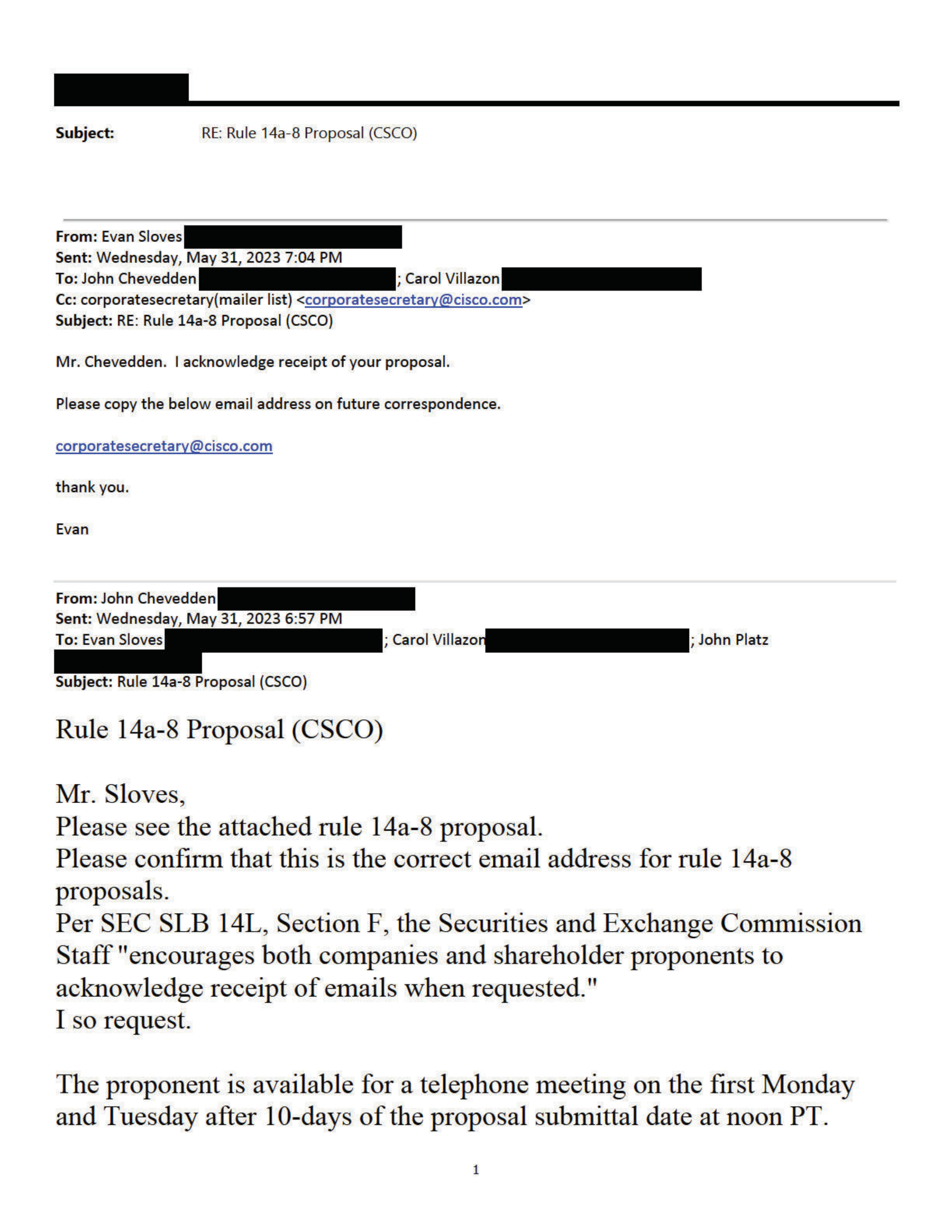 Cisco Systems Proposal  — page 10