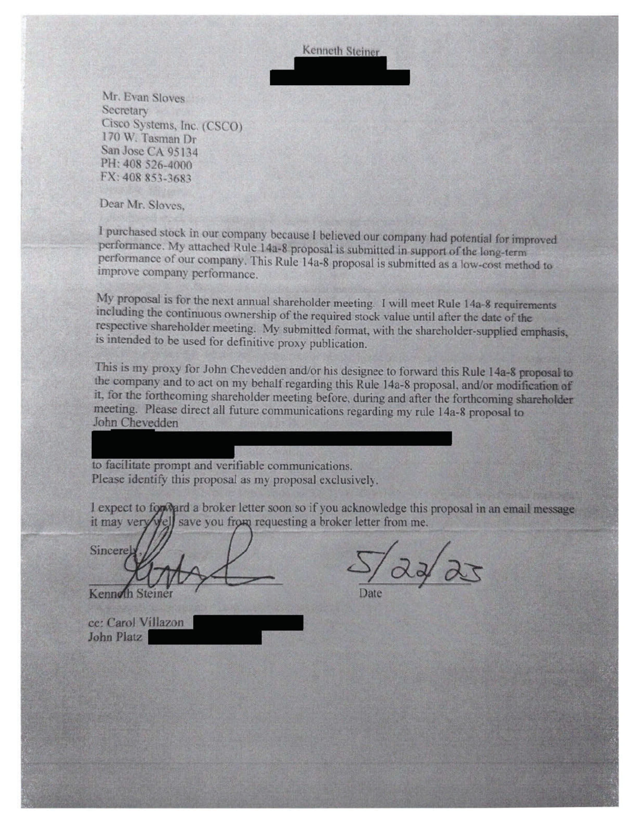 Cisco Systems Proposal  — page 12