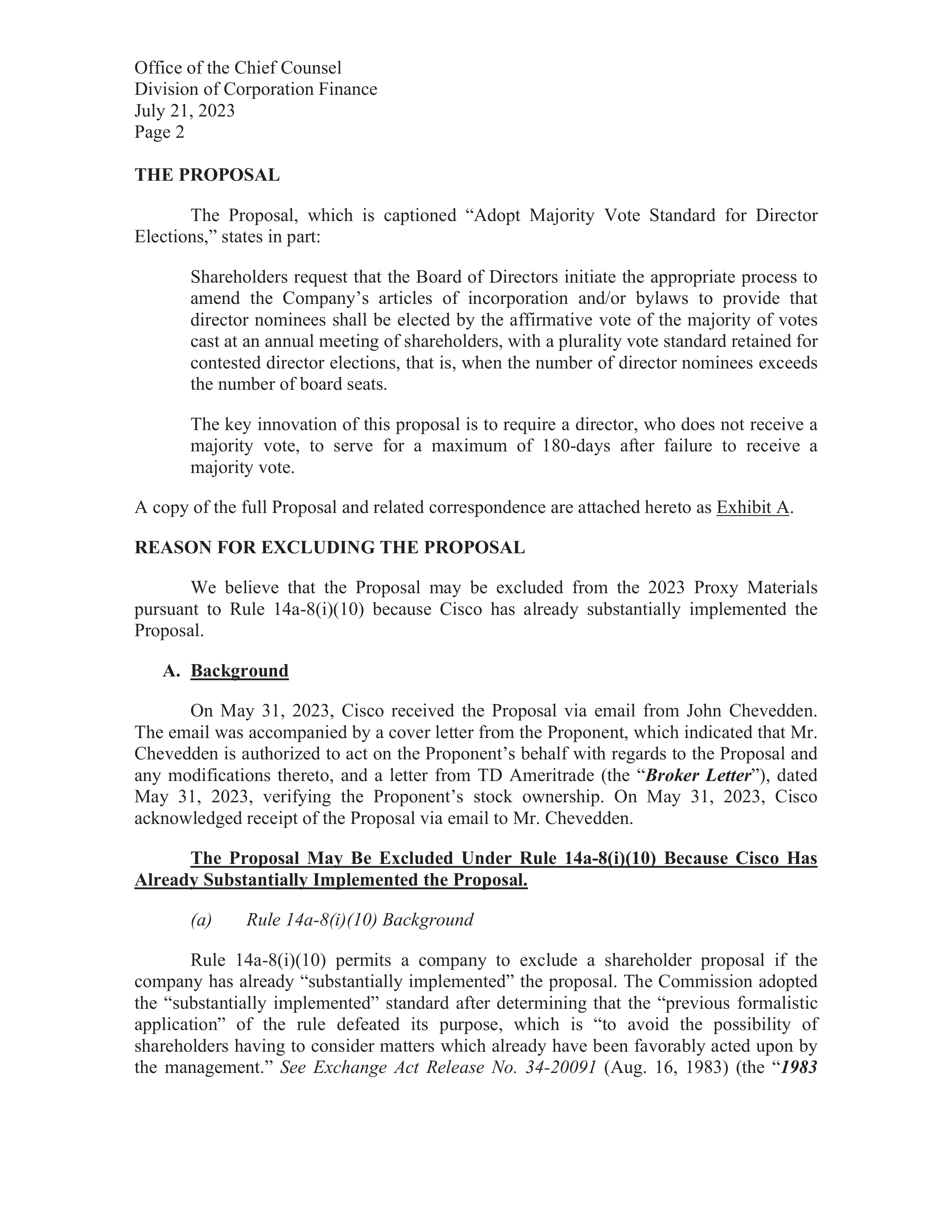 Cisco Systems Proposal  — page 3