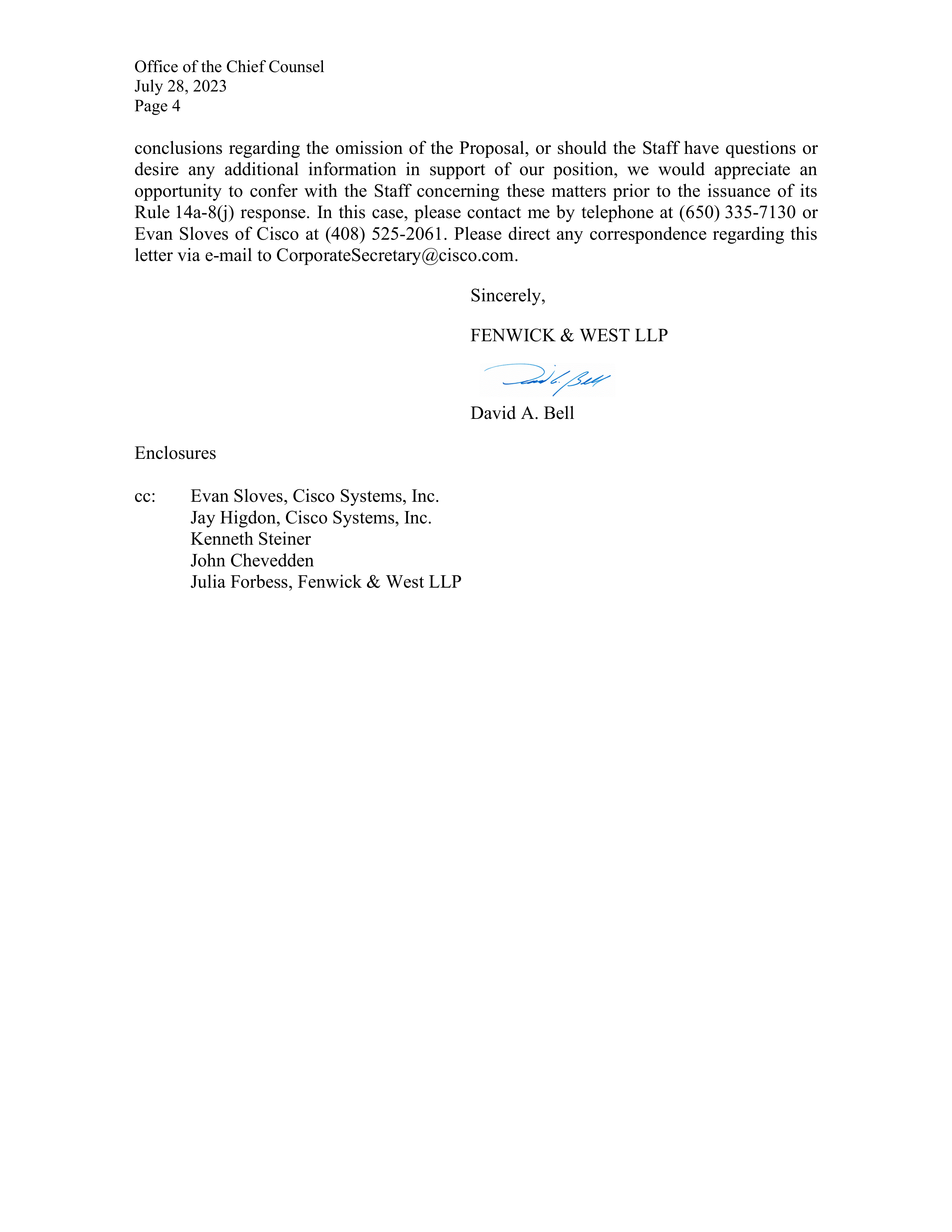 Cisco Systems Proposal  — page 55