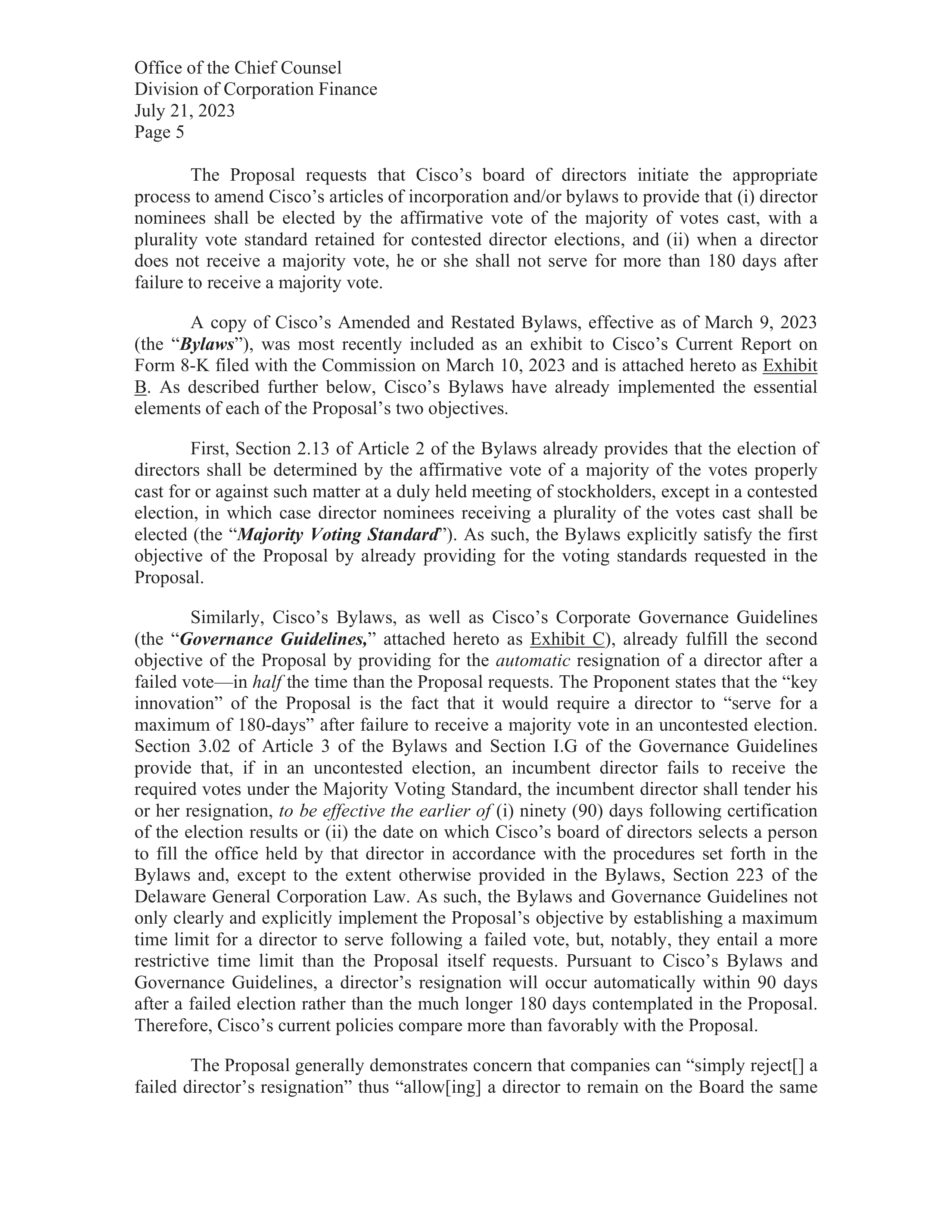 Cisco Systems Proposal  — page 6