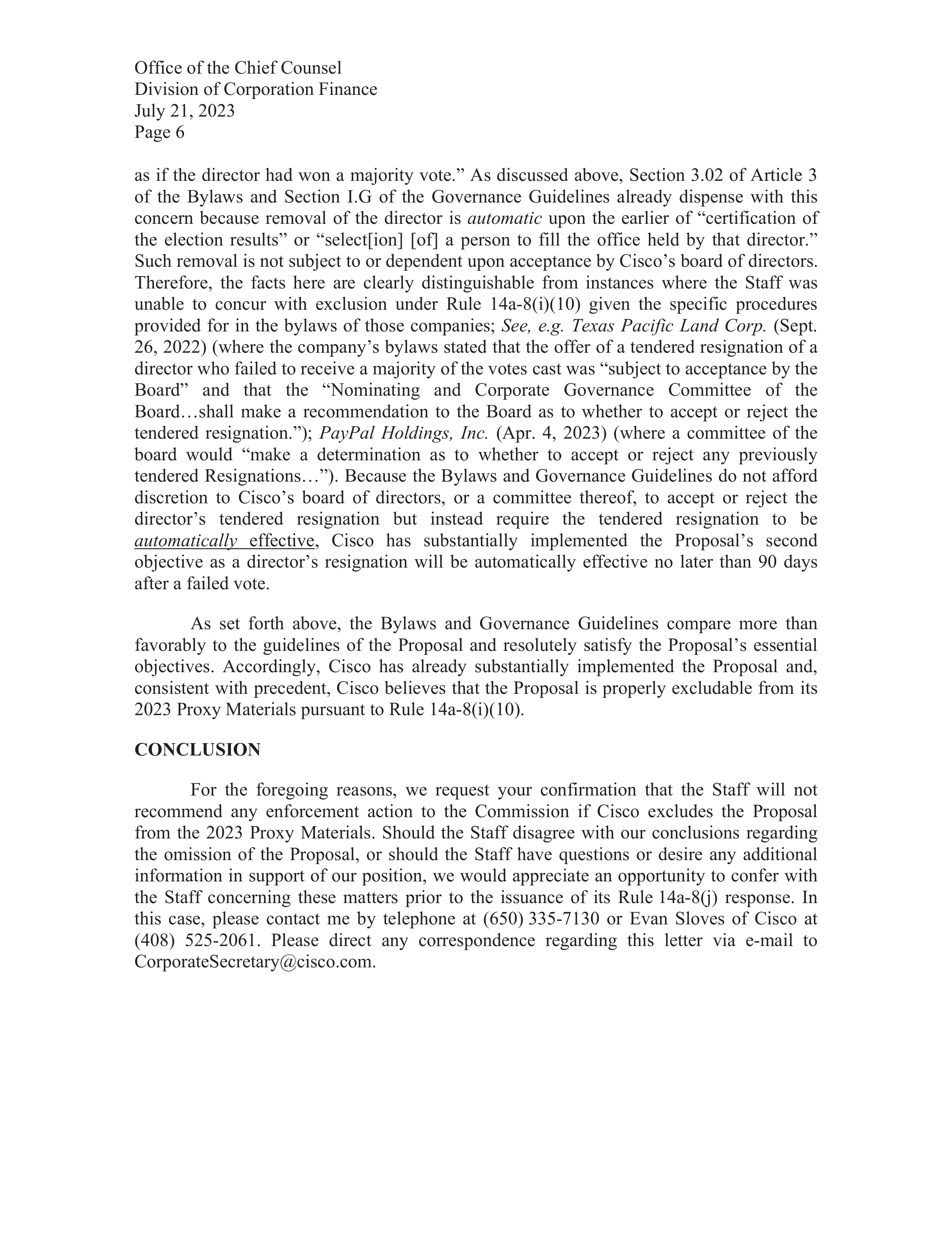 Cisco Systems Proposal  — page 7