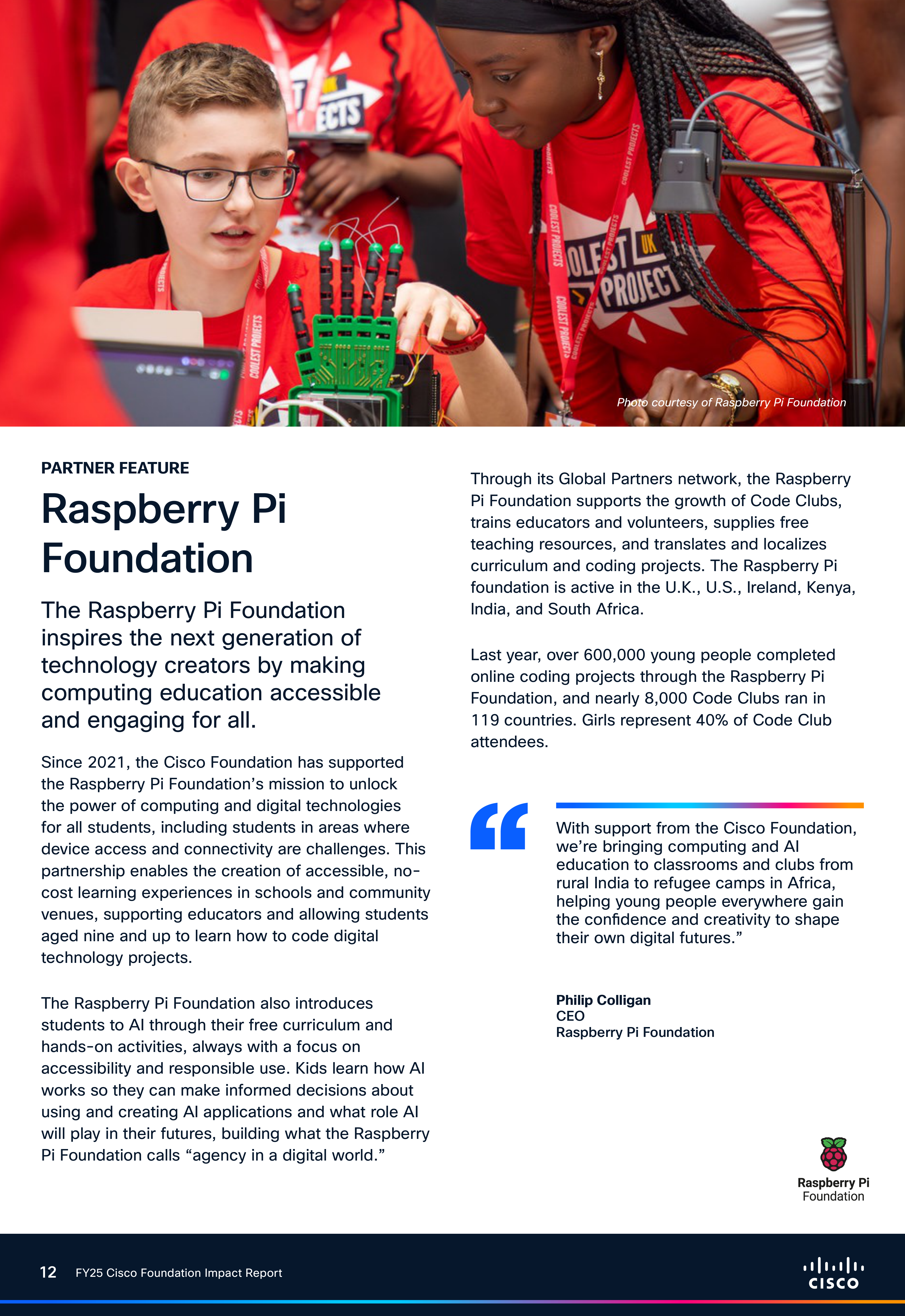 Cisco Foundation Impact Report — page 12