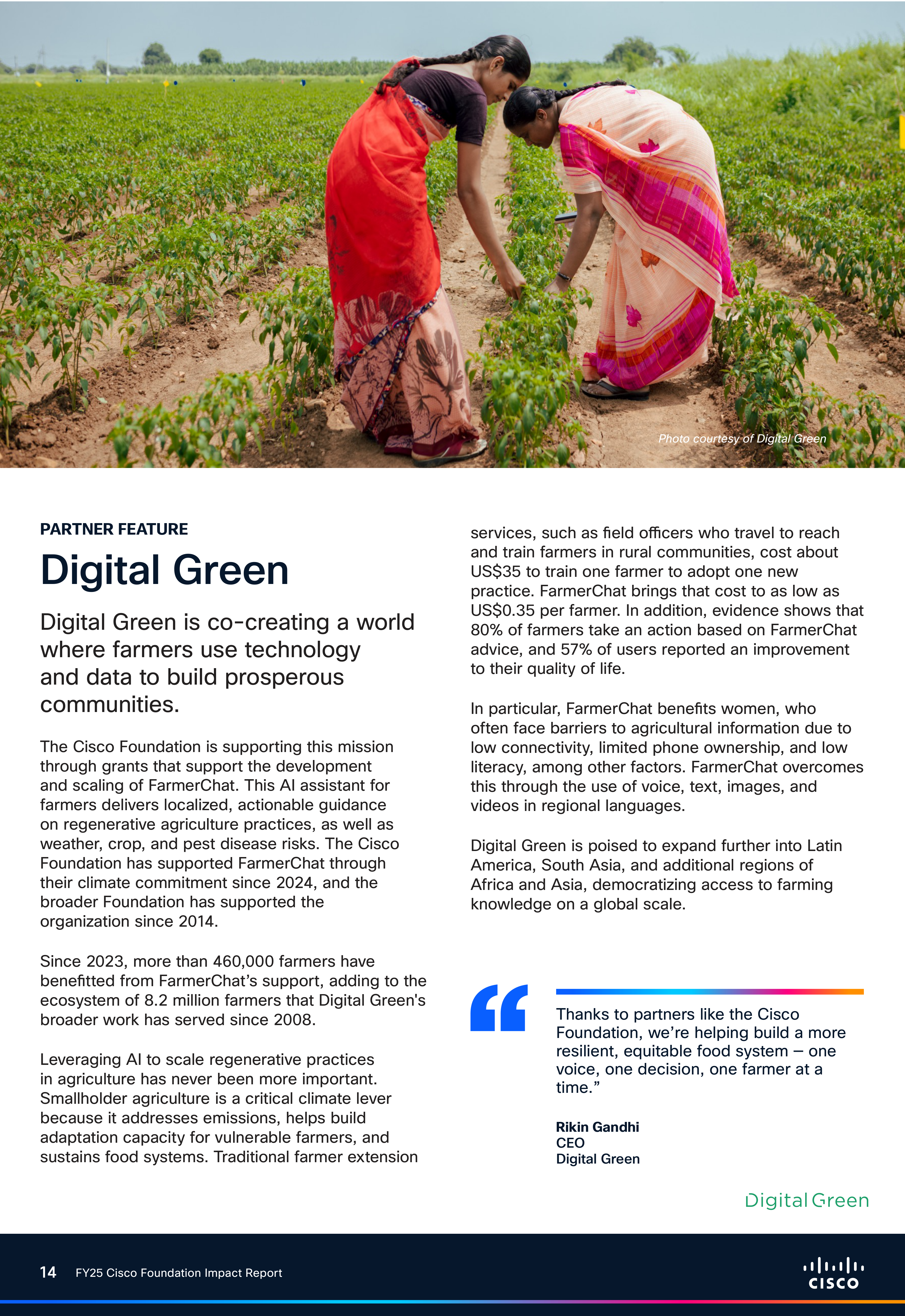 Cisco Foundation Impact Report — page 14