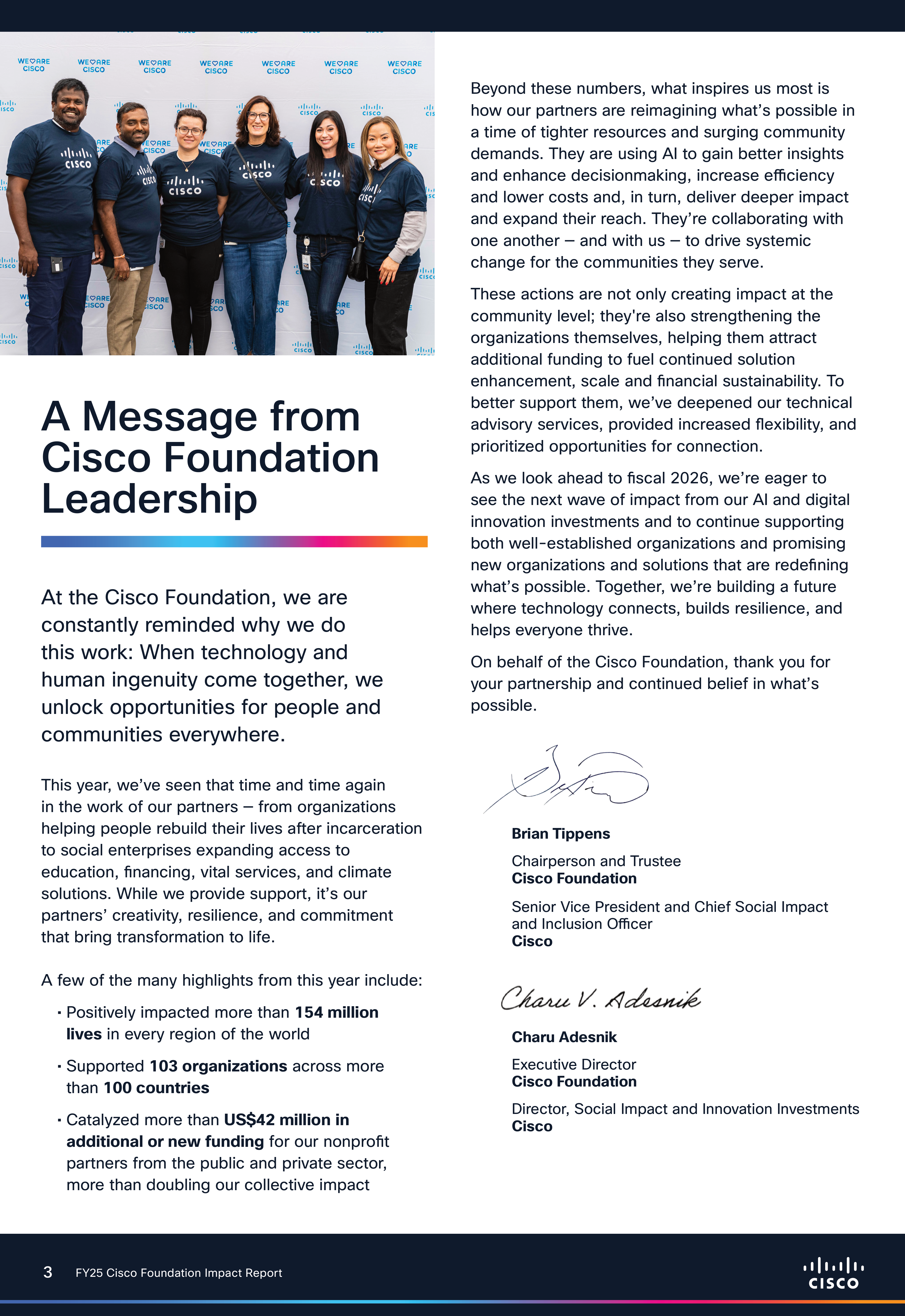 Cisco Foundation Impact Report — page 3