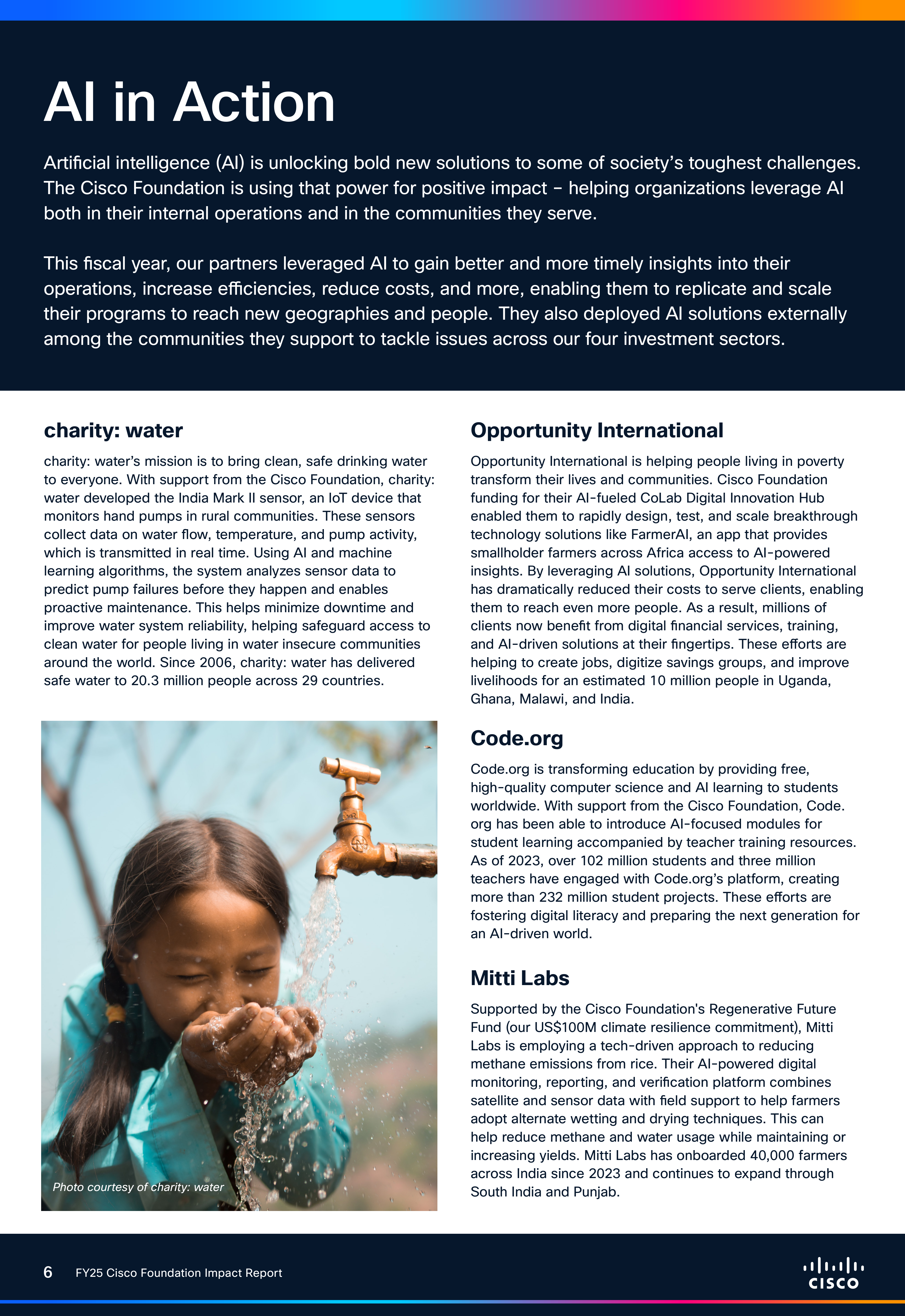 Cisco Foundation Impact Report — page 6