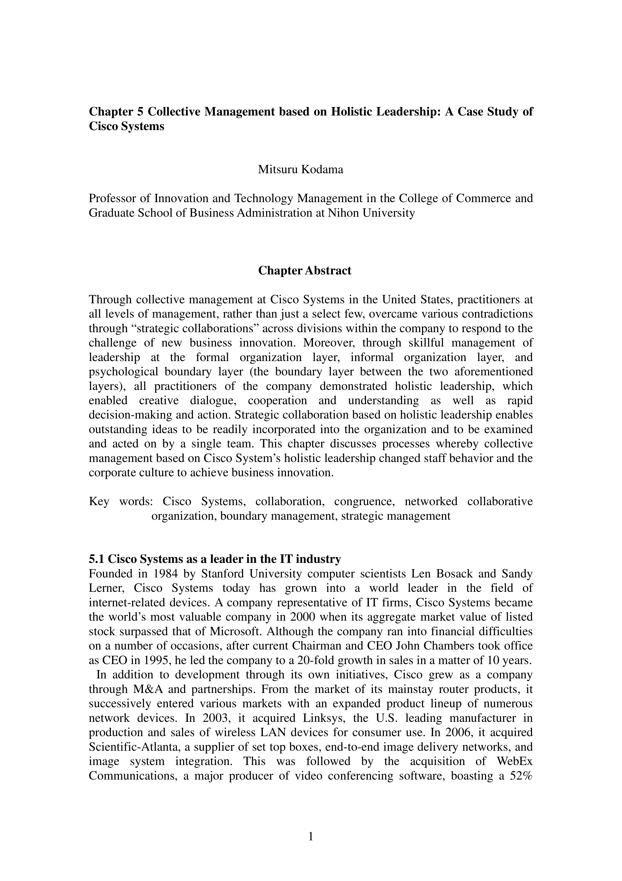 Cisco Leadership Skills — page 1
