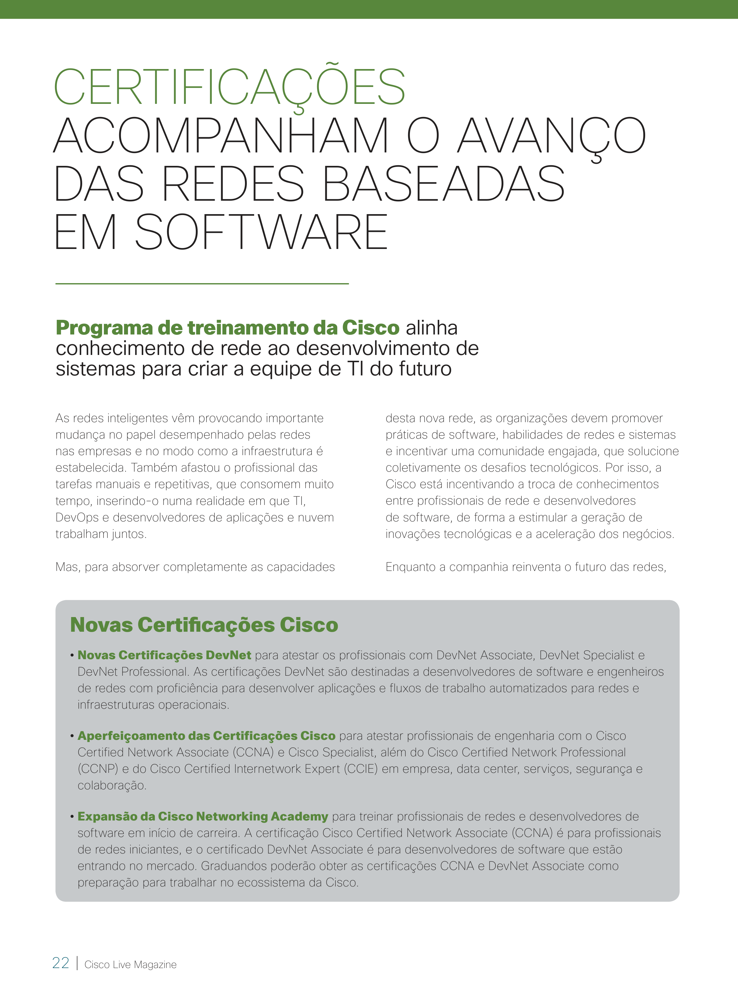 Cisco Live Technology Magazine — page 22