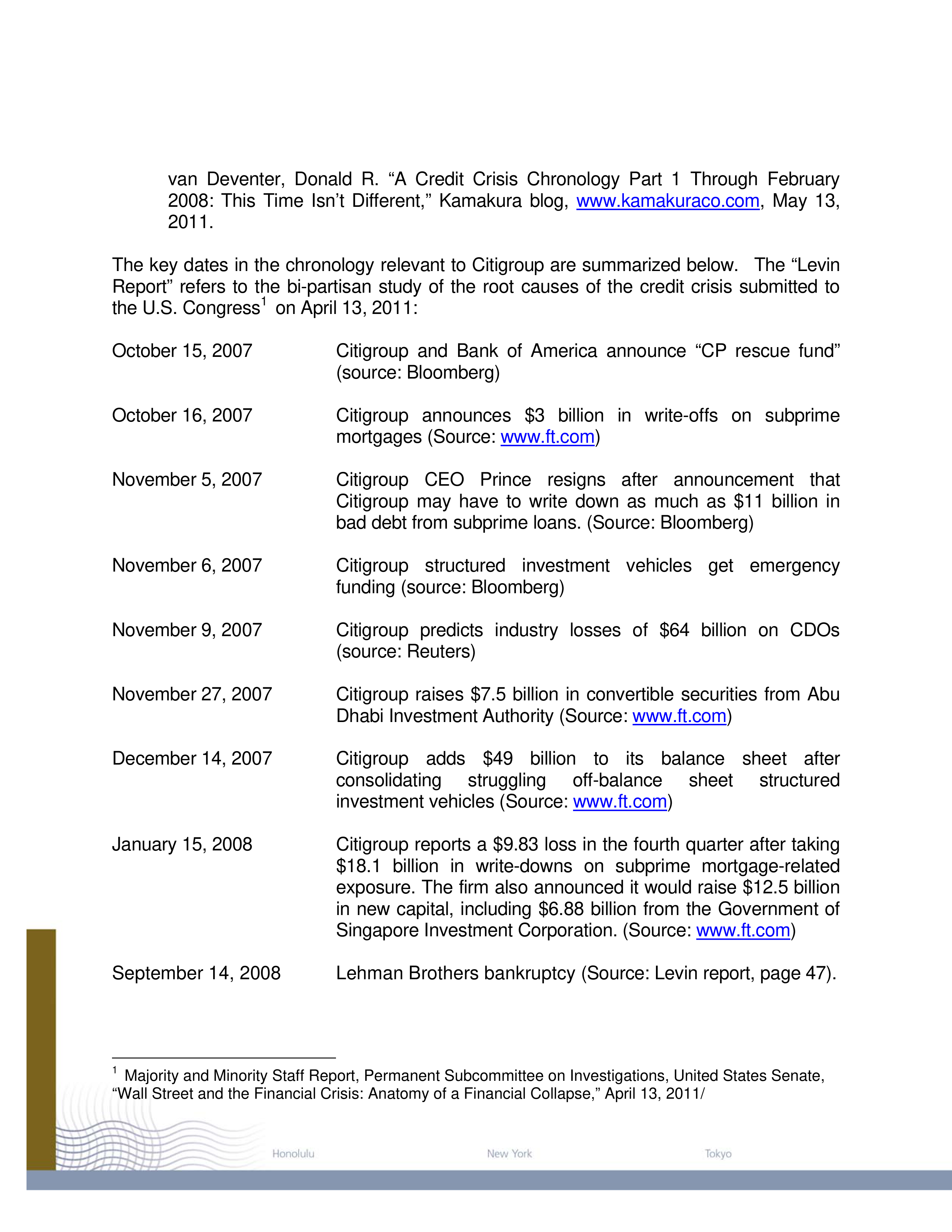 Citigroup Case Study — page 2
