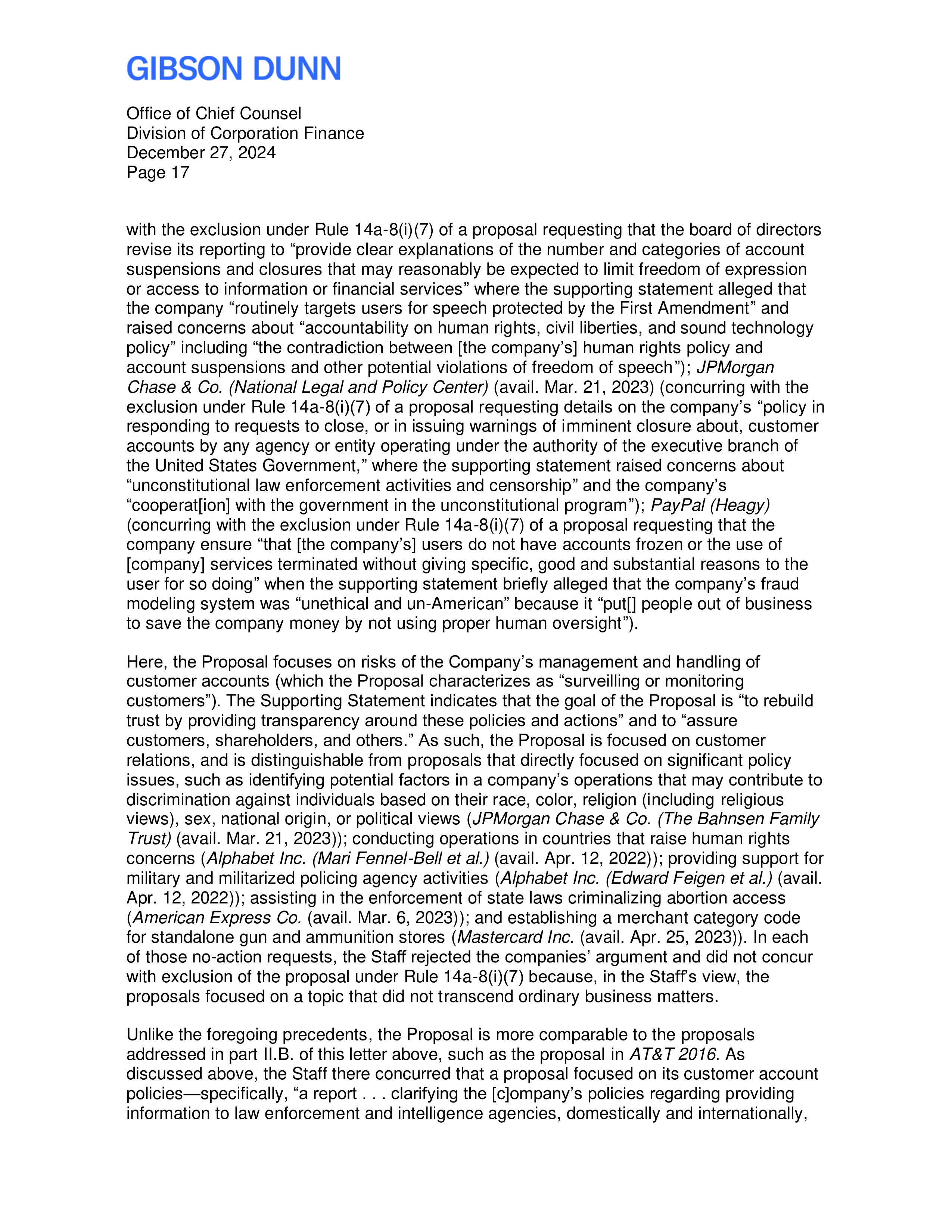 Citigroup Proposal  — page 18